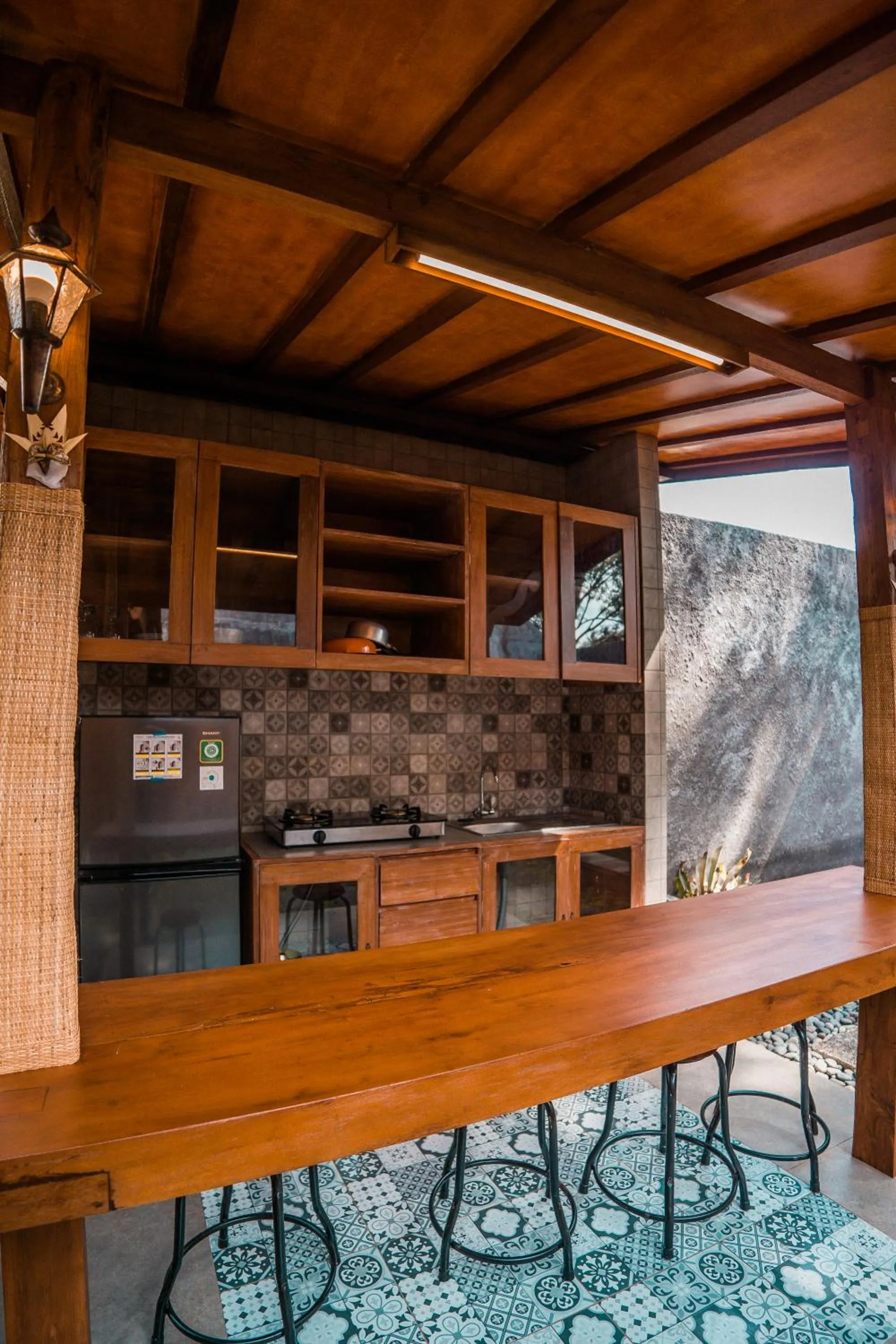 kitchen in Umadhatu Resort by Amerta