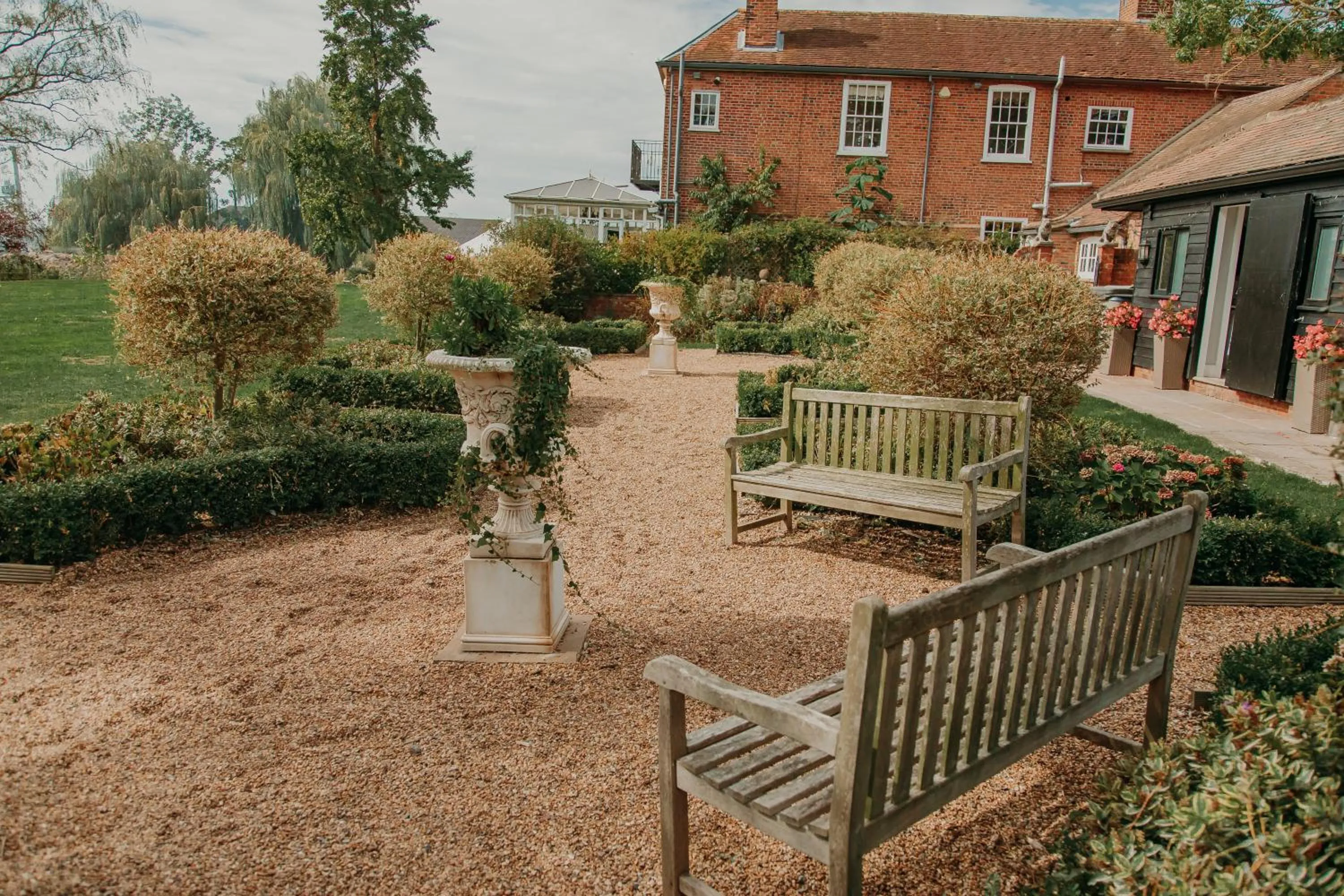 Garden in B&B Downham Hall