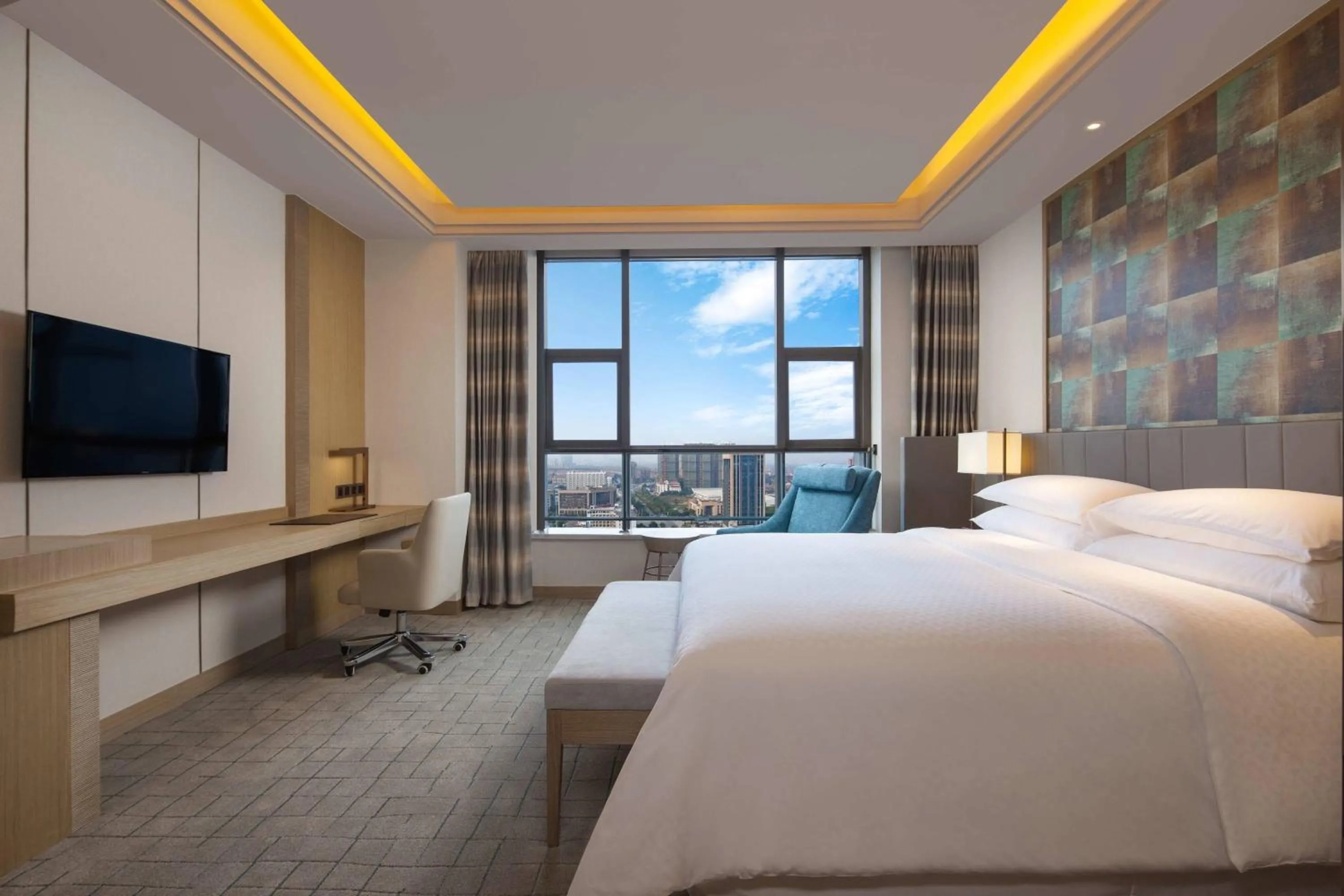 Bedroom, Bed in Four Points by Sheraton Hefei, Baohe