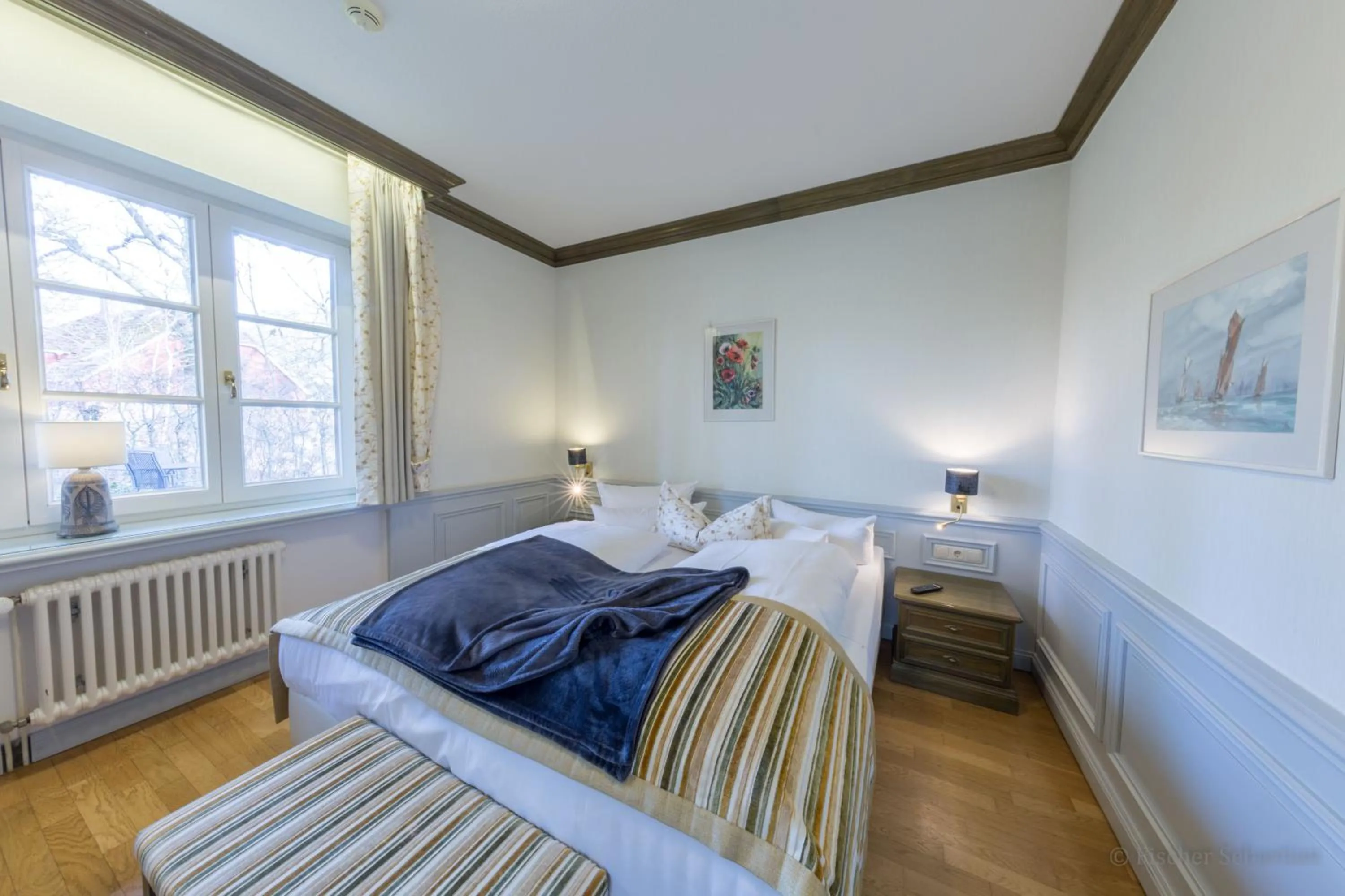 Bedroom, Bed in Romantik Hotel Fischerwiege