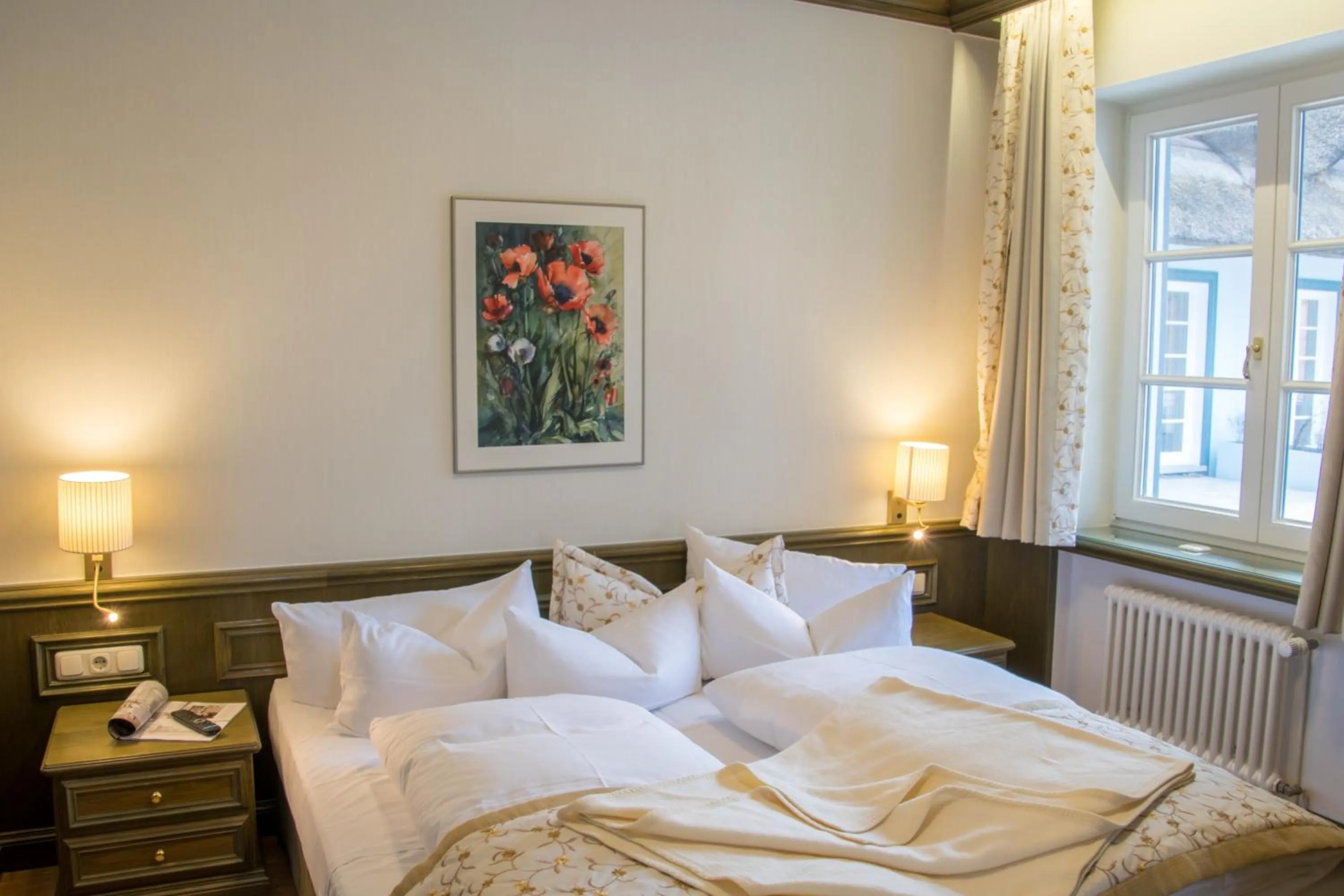 Bedroom, Bed in Romantik Hotel Fischerwiege