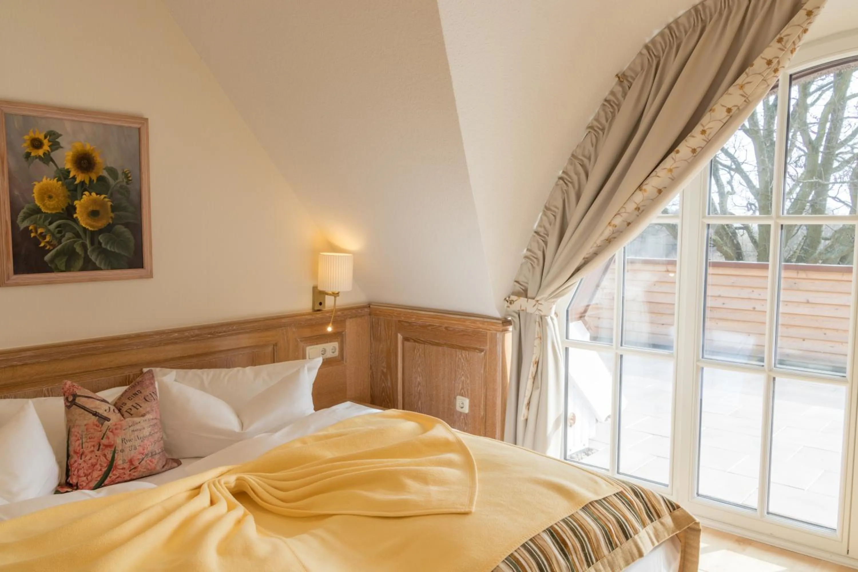 Bedroom, Bed in Romantik Hotel Fischerwiege