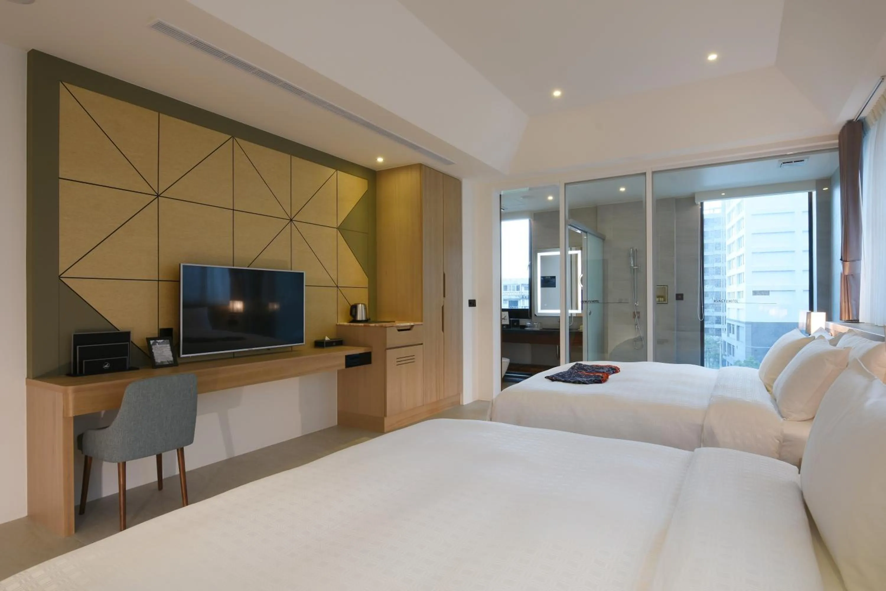 Bed in Hsing Fu Hot Spring Hotel