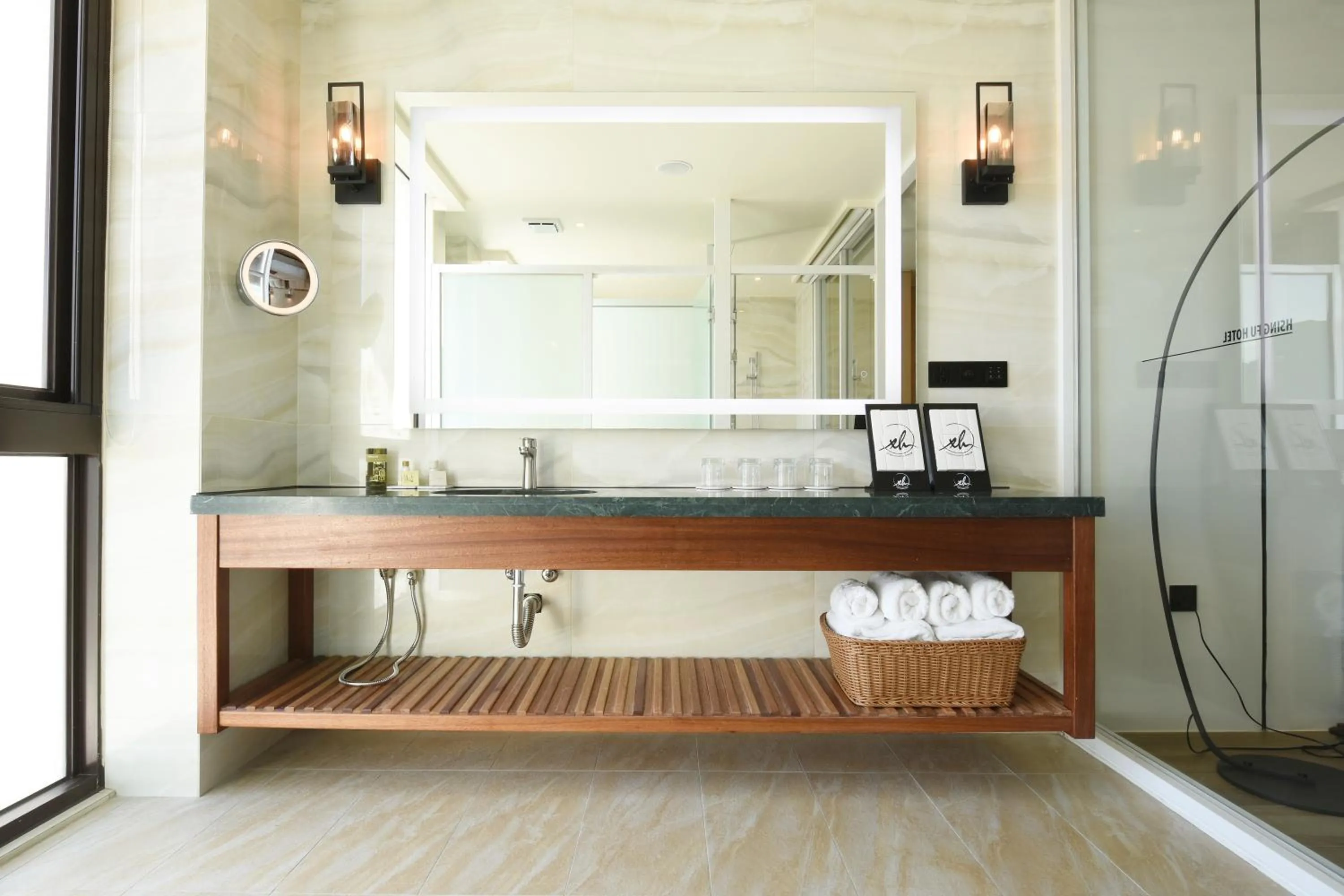 Bathroom in Hsing Fu Hot Spring Hotel