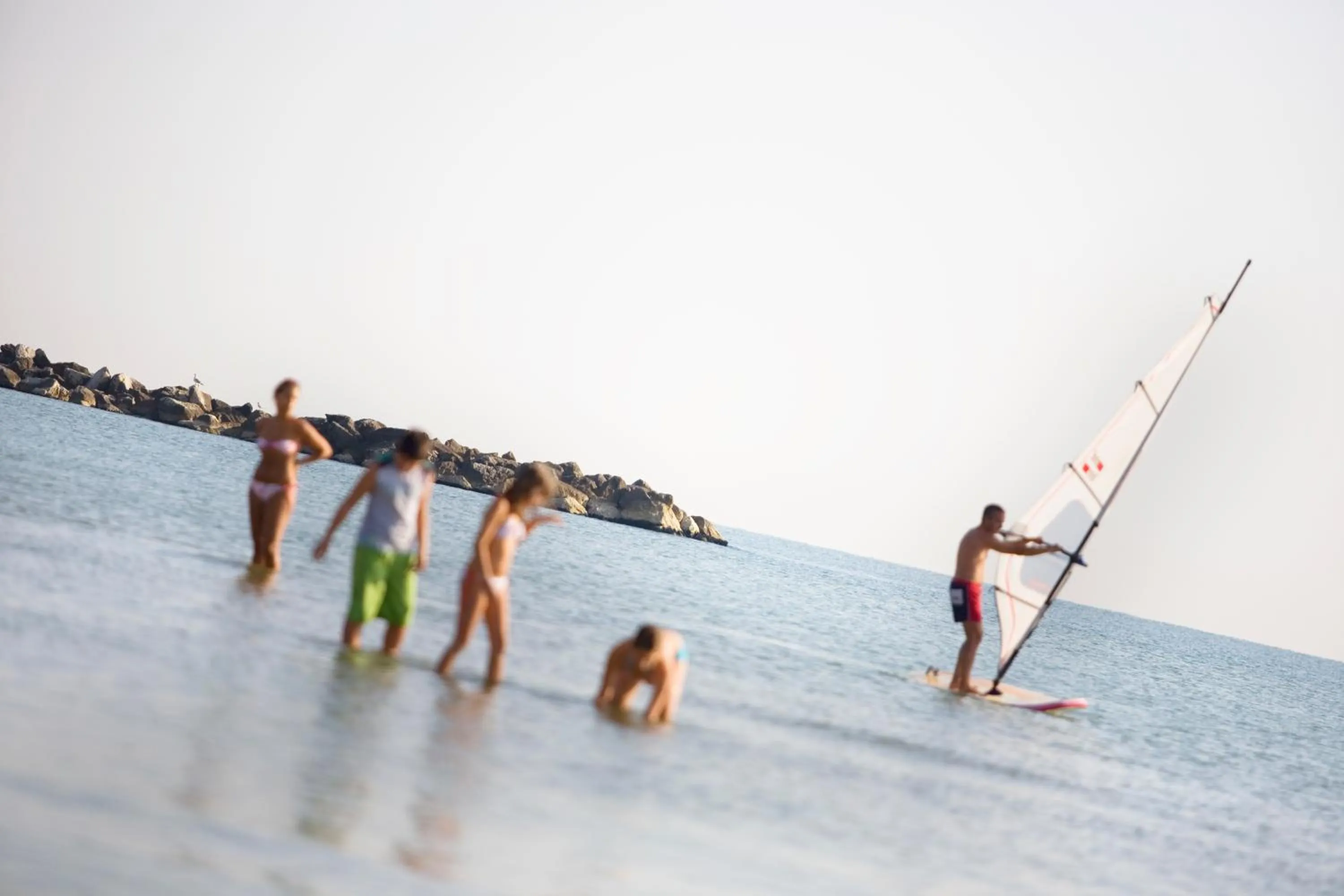 Windsurfing in Long Beach Village Residence on the sea with private beach included