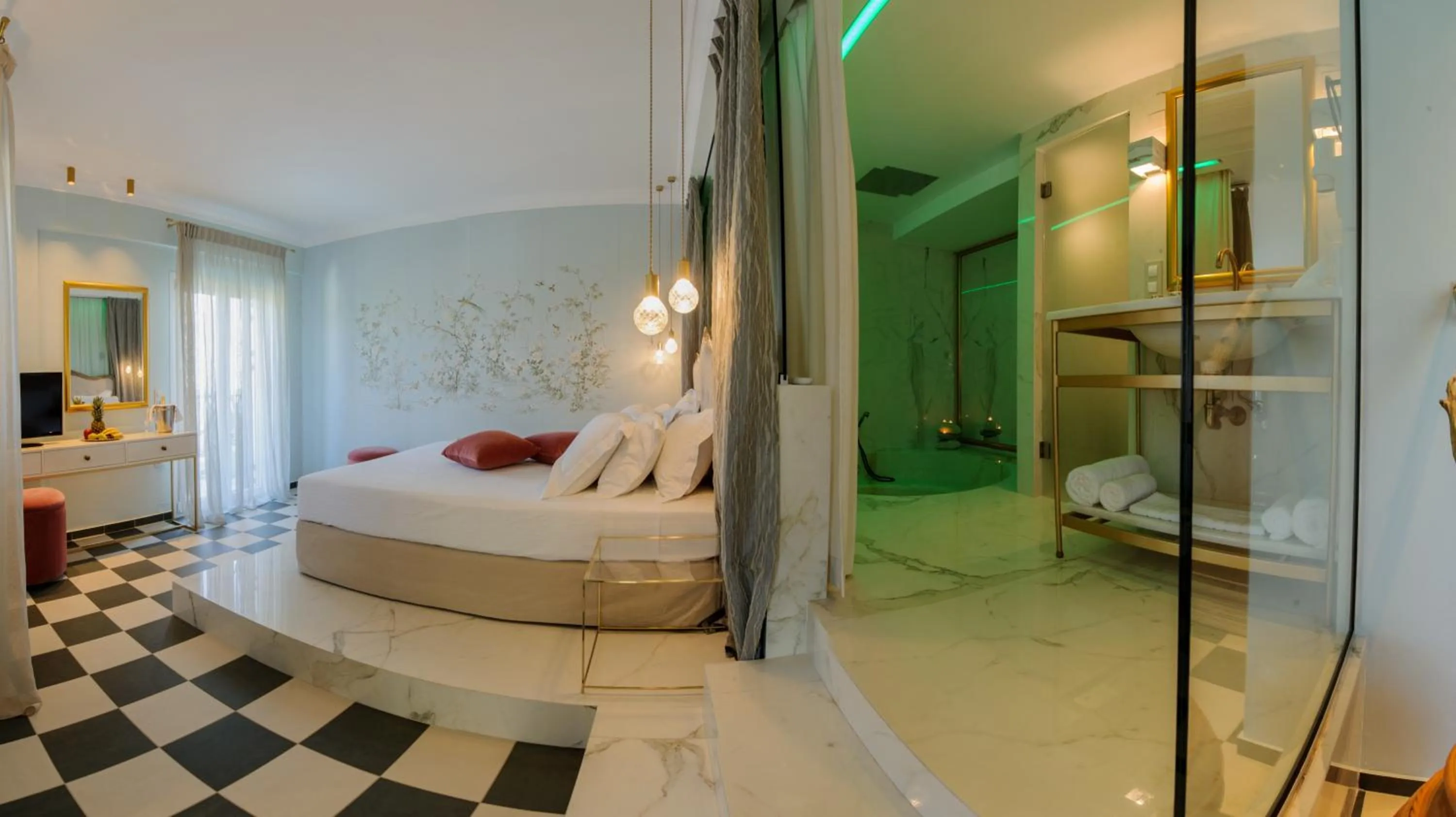 Photo of the whole room, Bed in Irida Parga