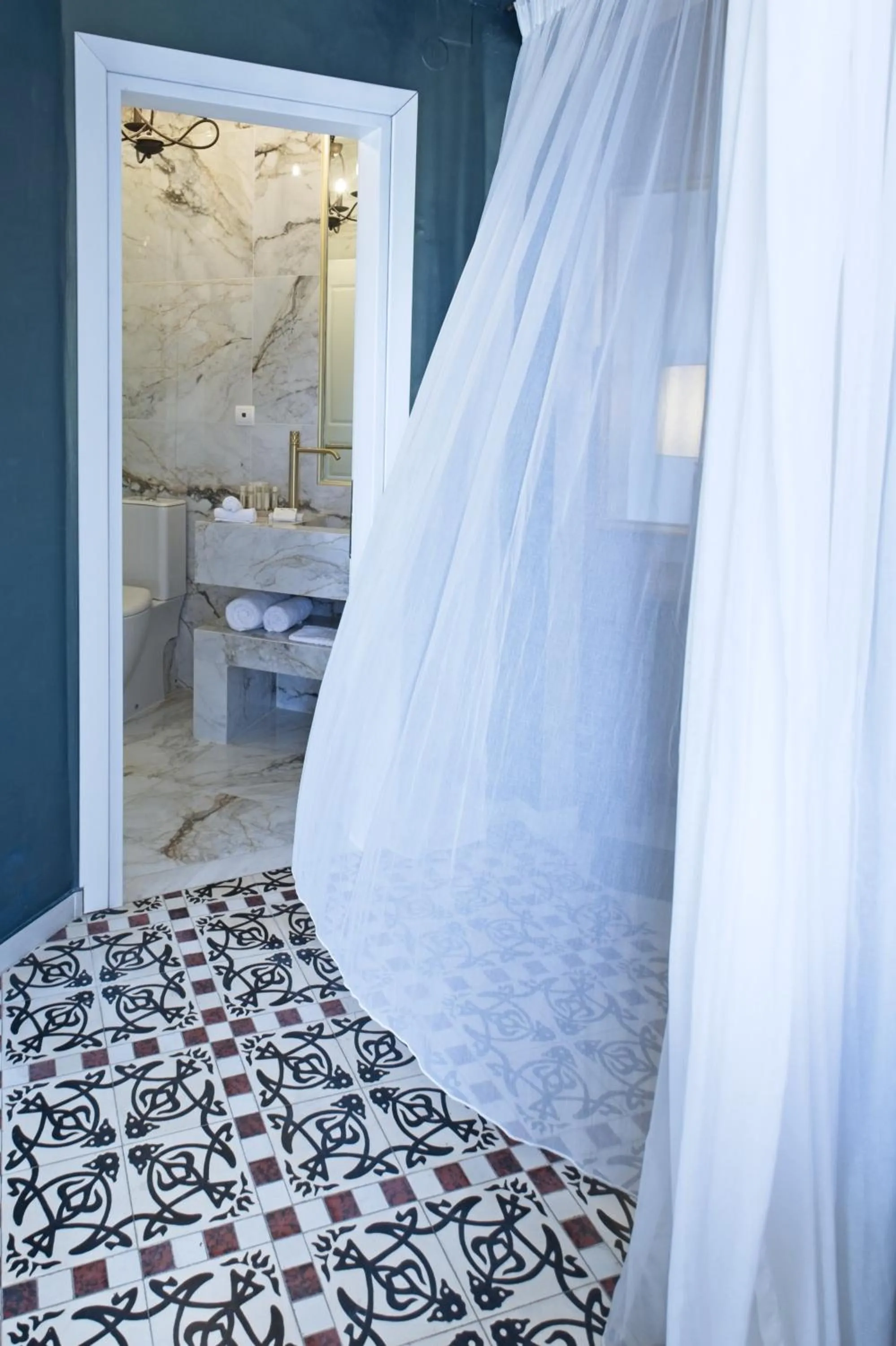 Bathroom, Bed in Irida Parga