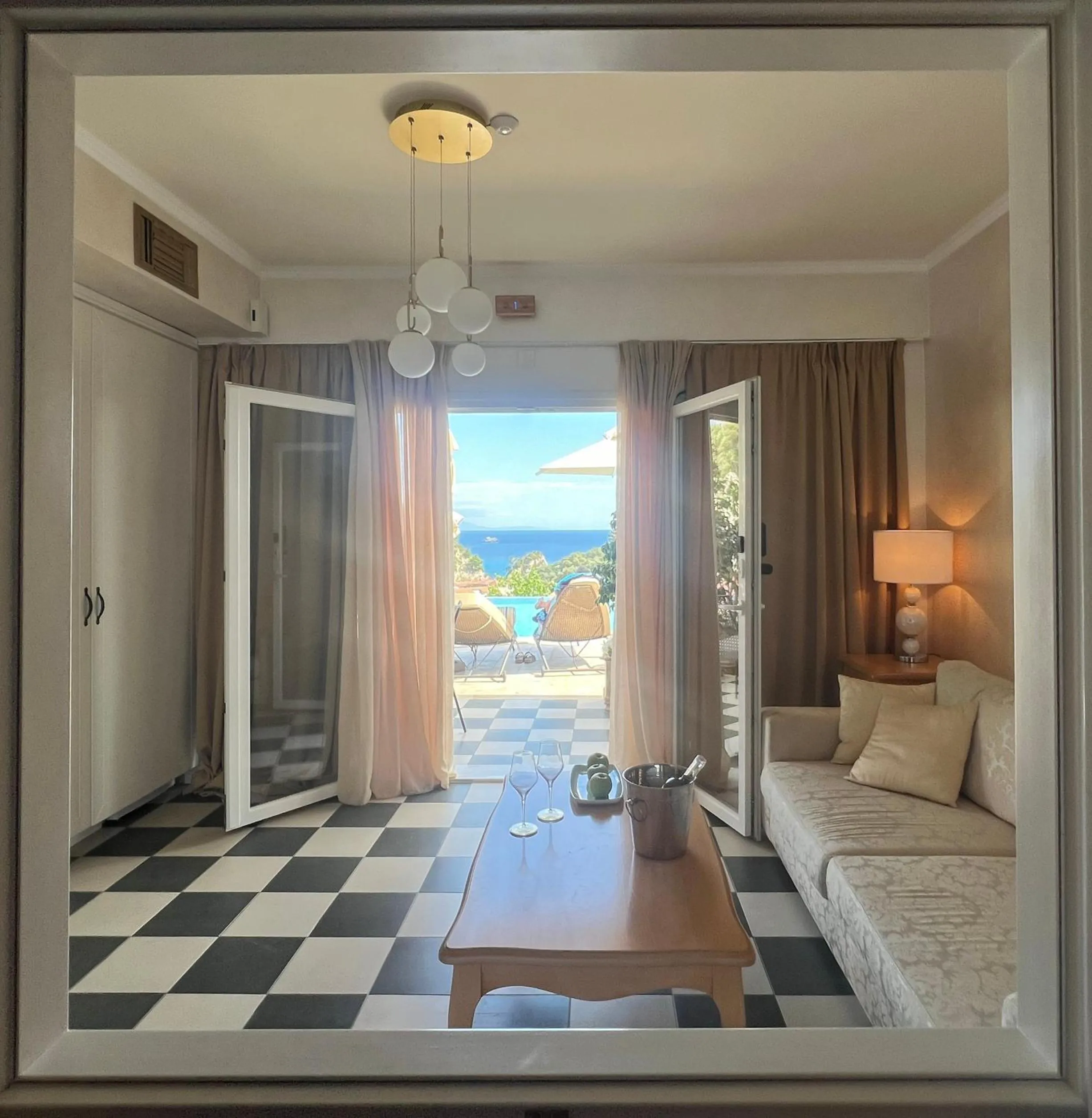 Living room in Irida Parga