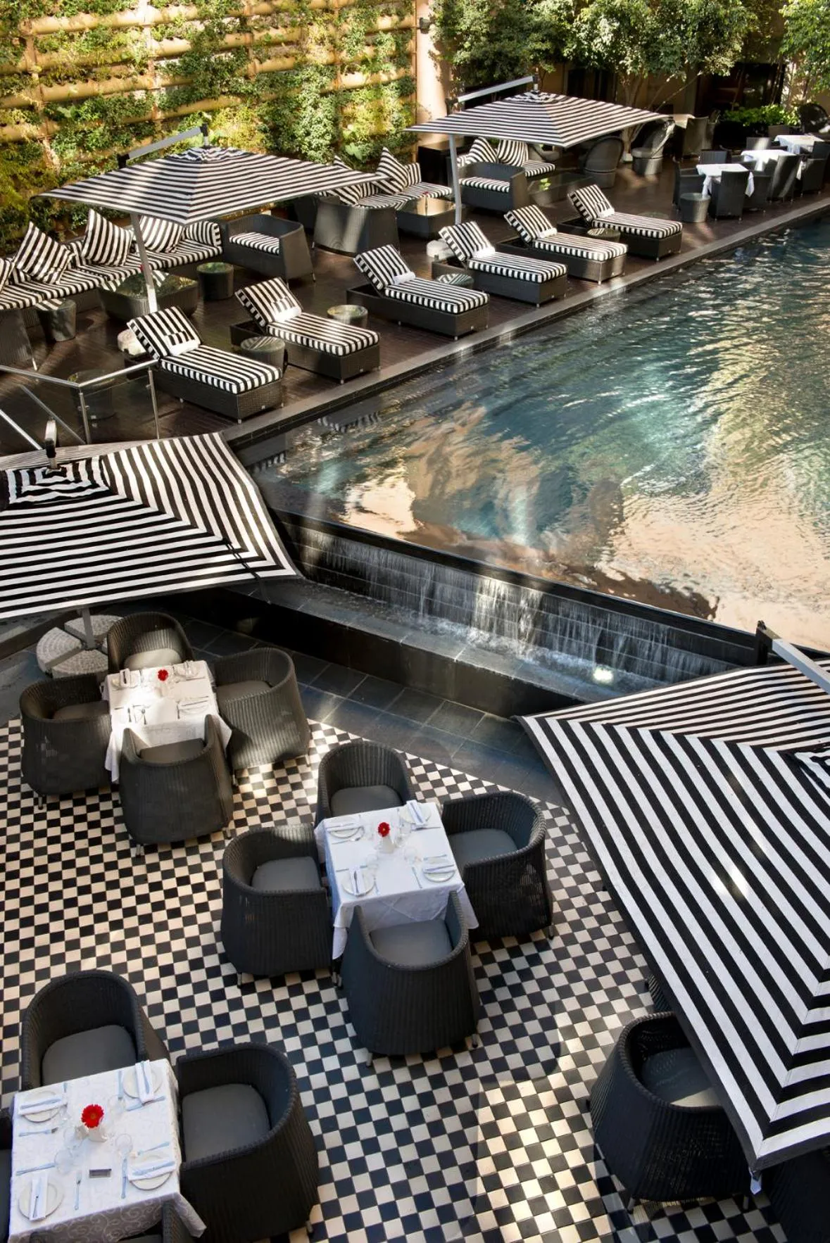 Patio in DAVINCI Hotel on Nelson Mandela Square