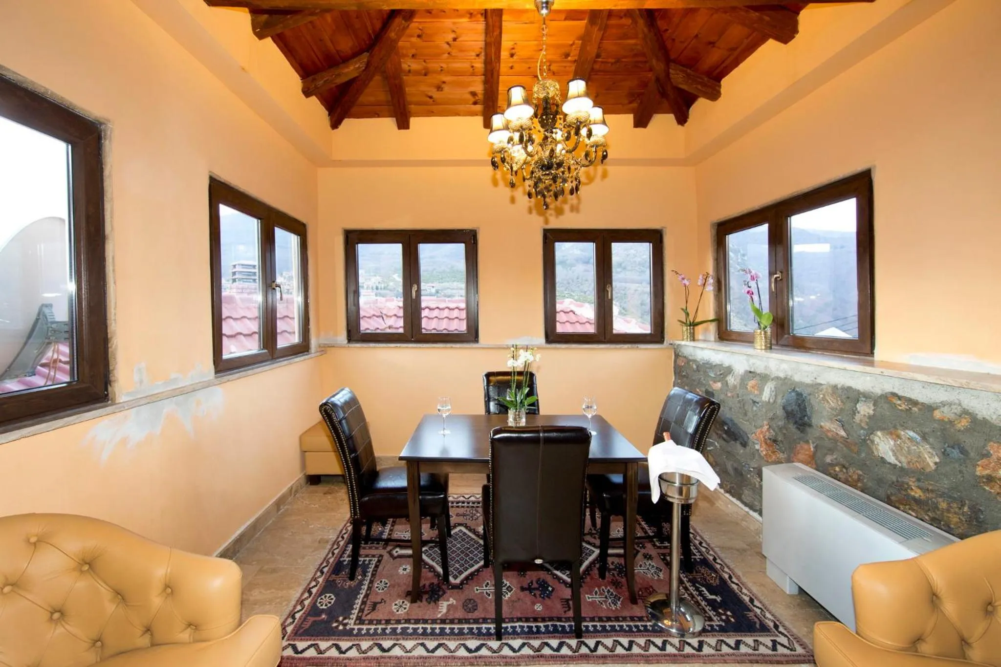 Living room in Chalet Lithos