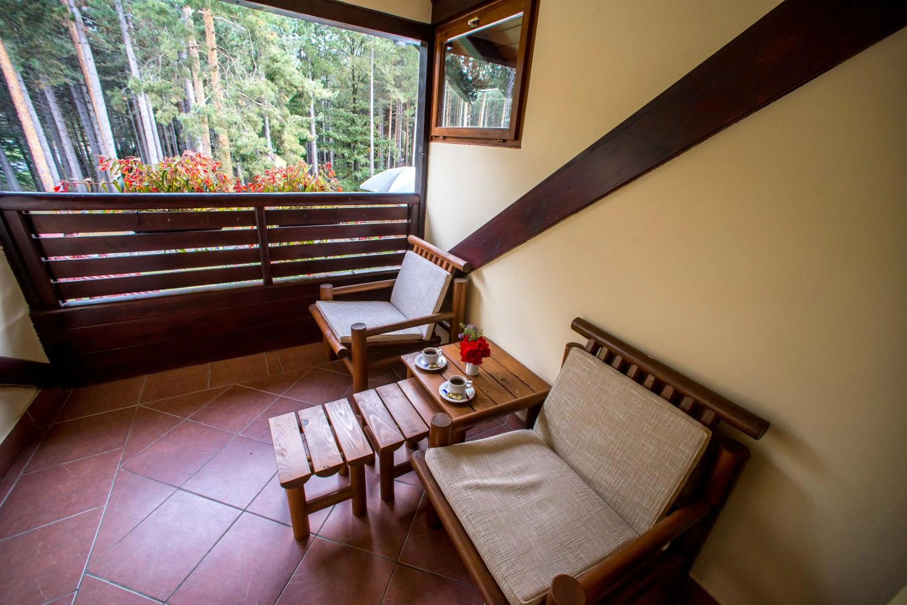 Balcony/Terrace in Hotel Zlatiborska Noc