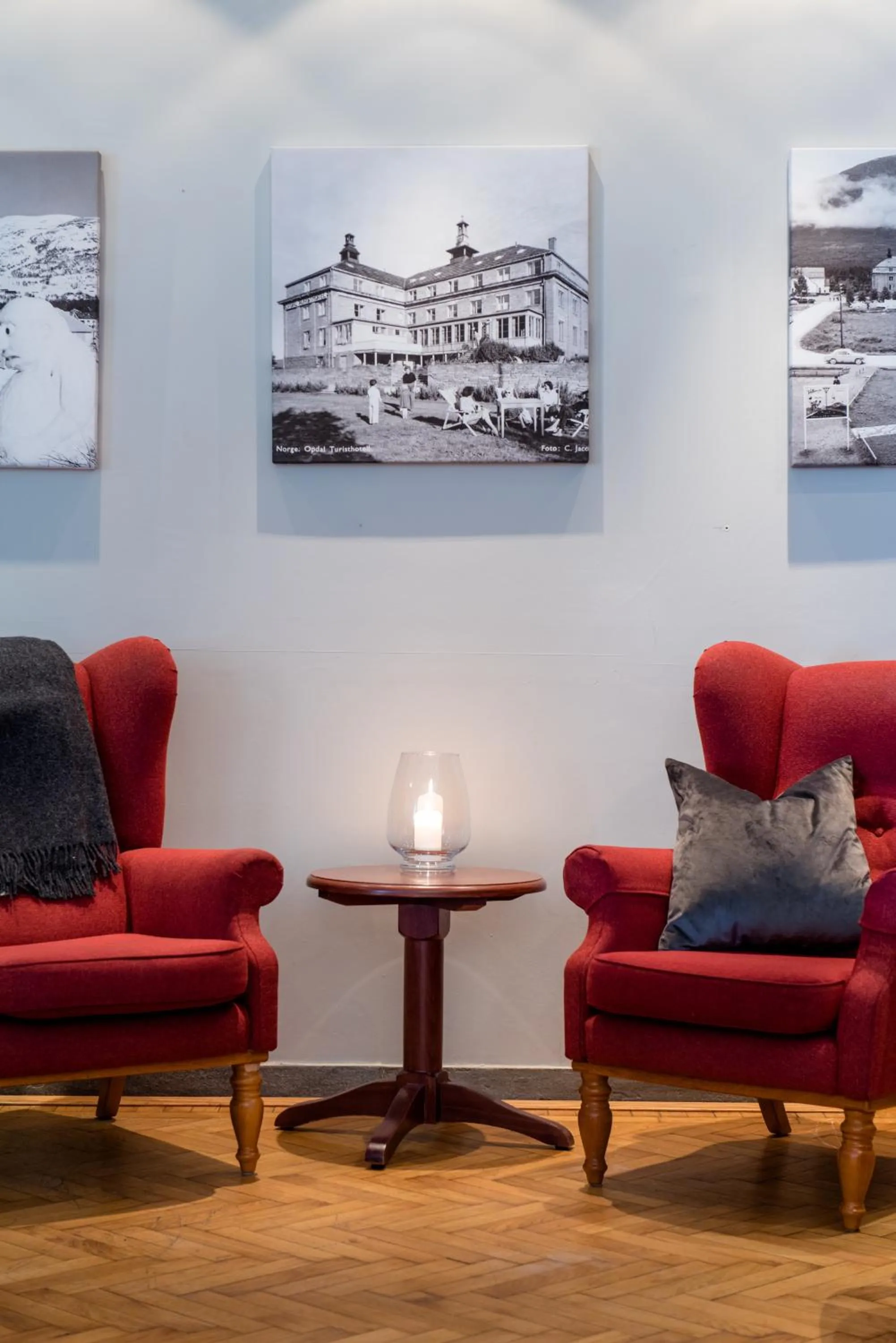 Lobby or reception in Oppdal Turisthotell