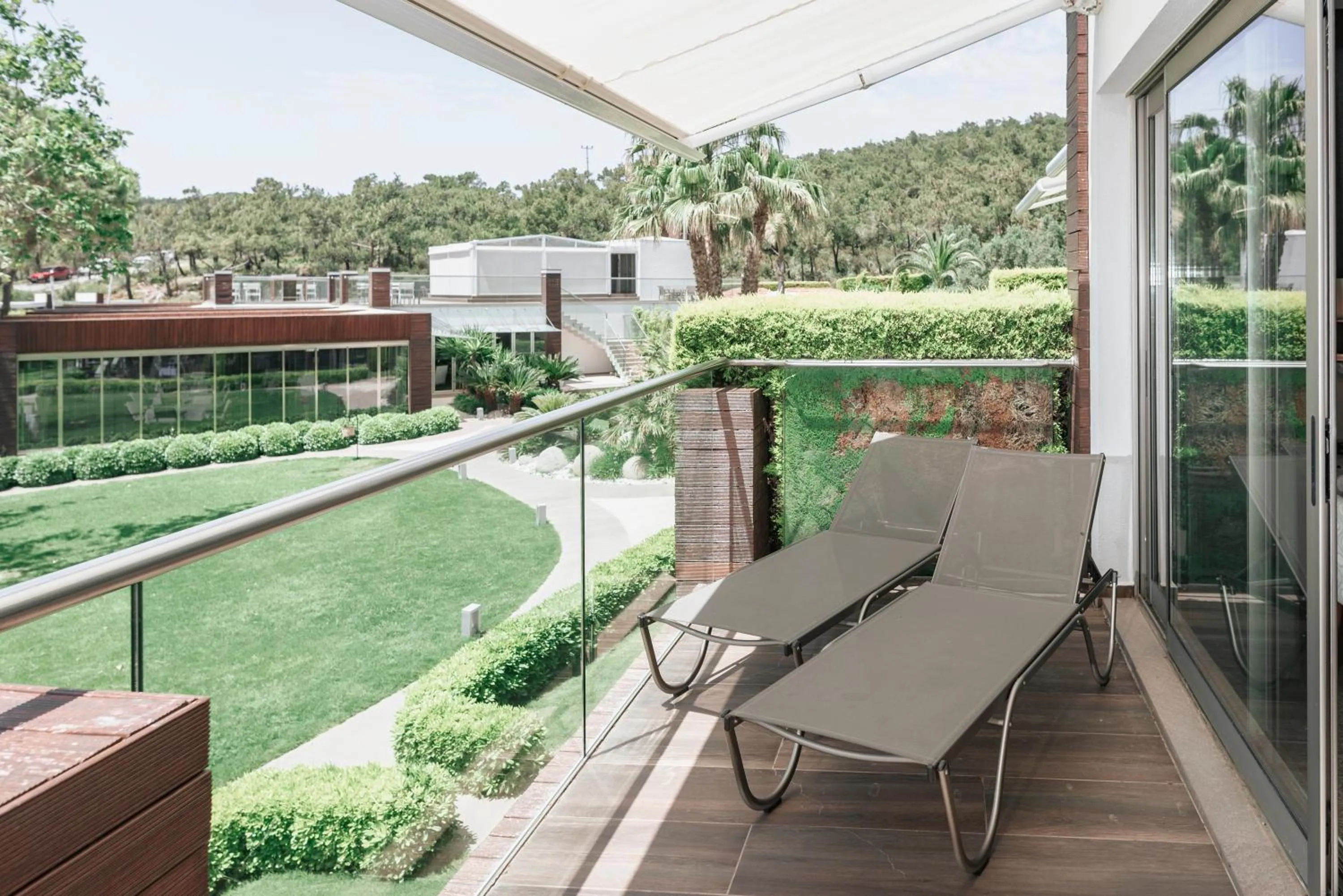 Balcony/Terrace in Ortunc Hotel - Cunda Island (Adult Only)