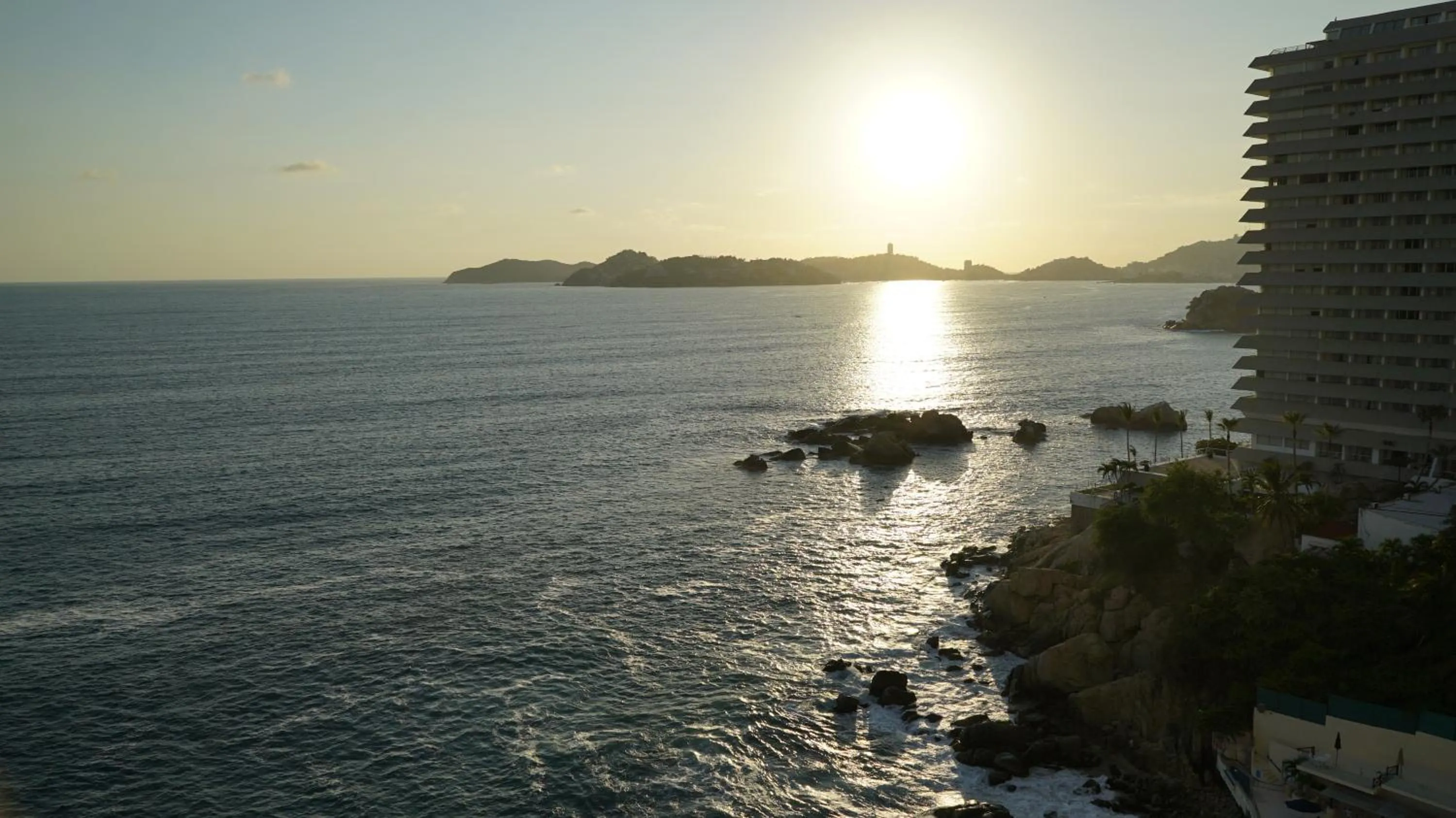 Sunset in Hotel Las Torres Gemelas Acapulco