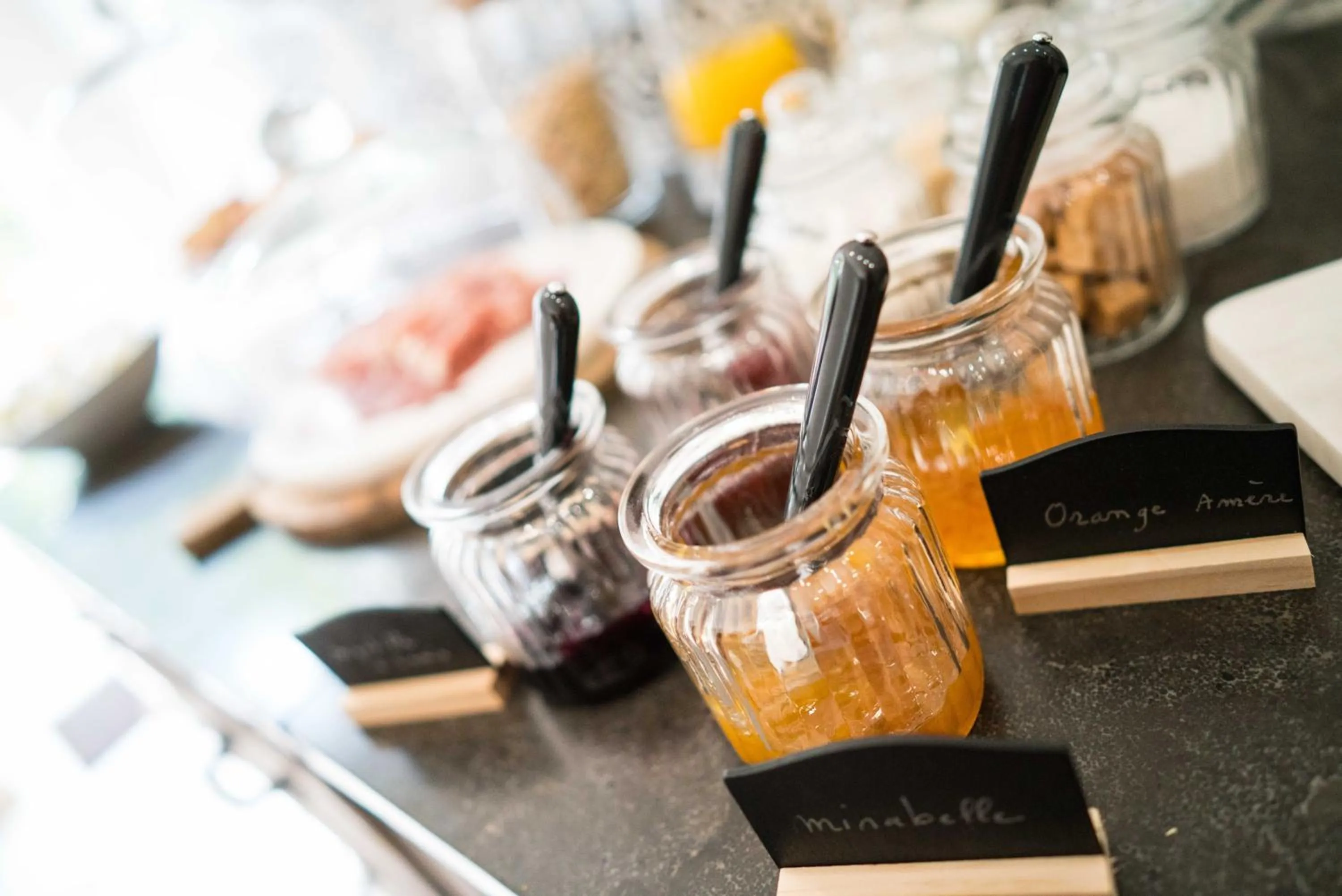 Continental breakfast in Domaine de Saint Clair
