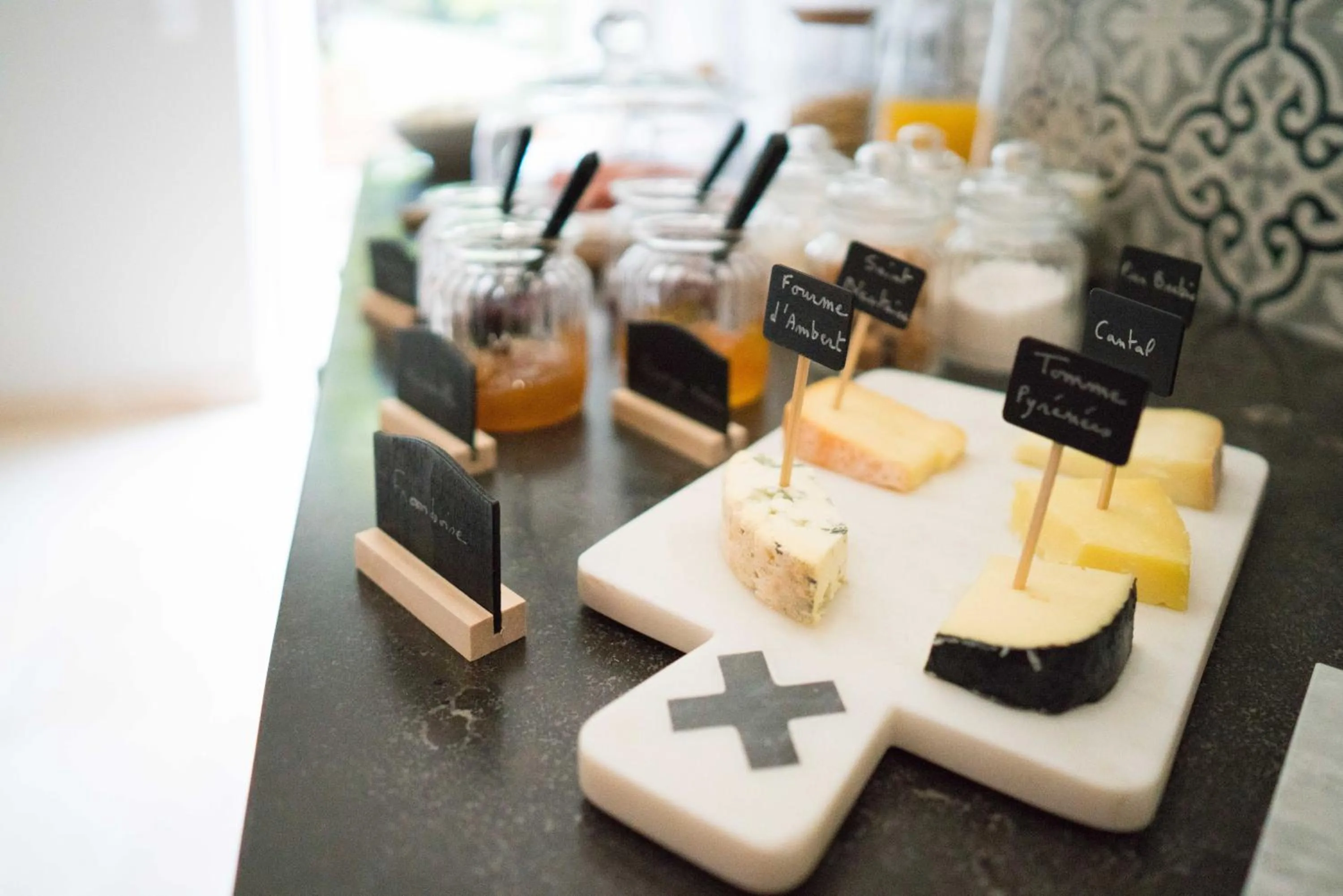 Continental breakfast in Domaine de Saint Clair