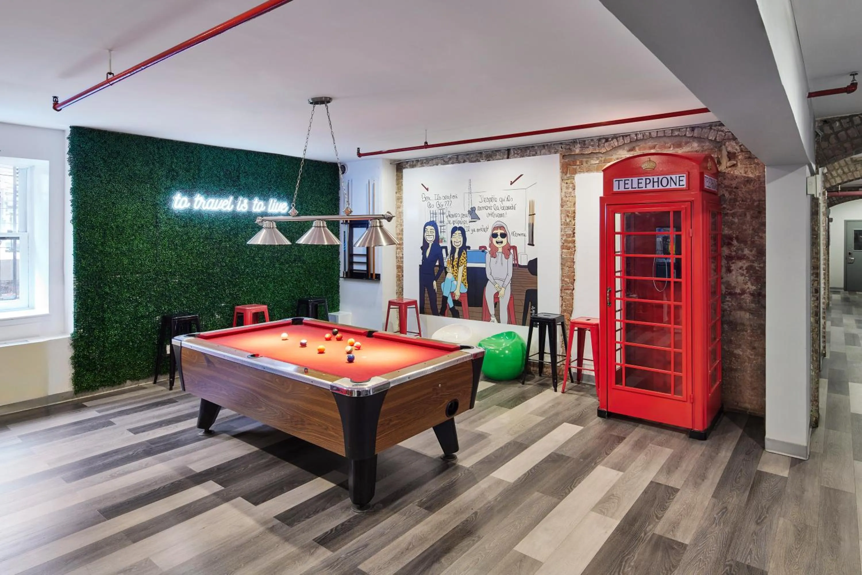 Billiard in HI New York City Hostel