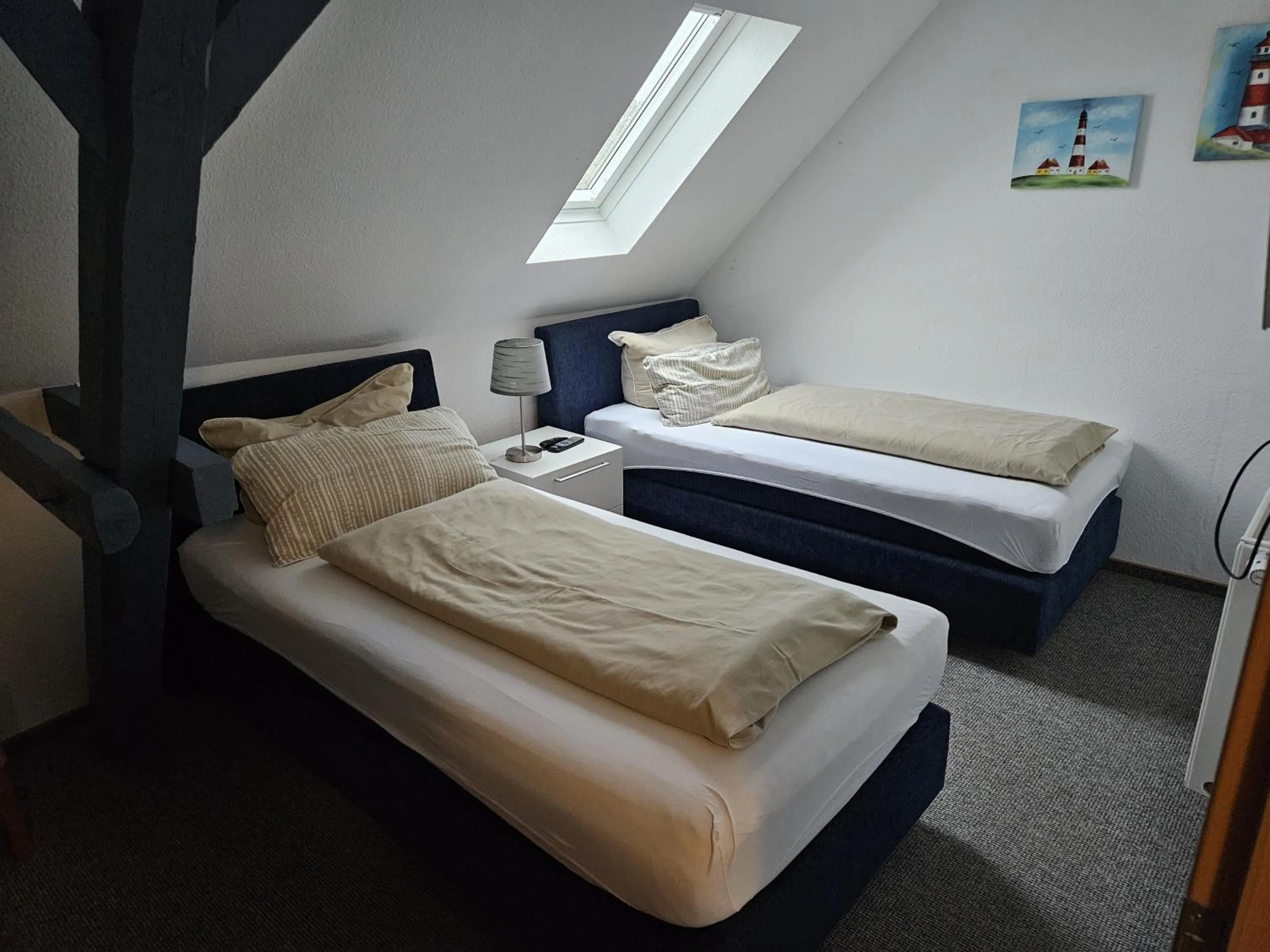 Bedroom, Bed in Hotel Pension Am Hafen