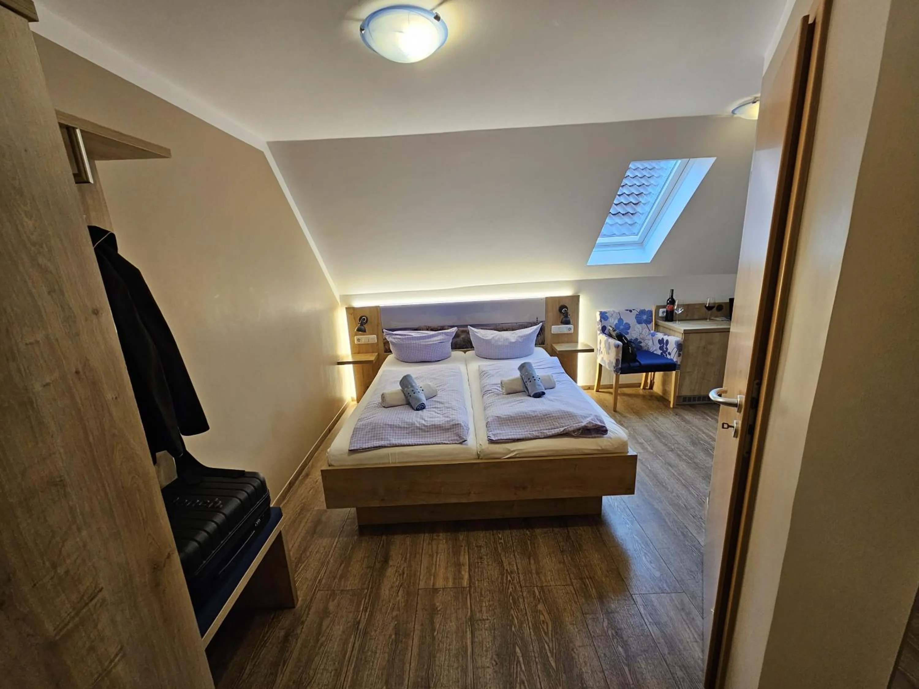 Bed in Hotel Pension Am Hafen