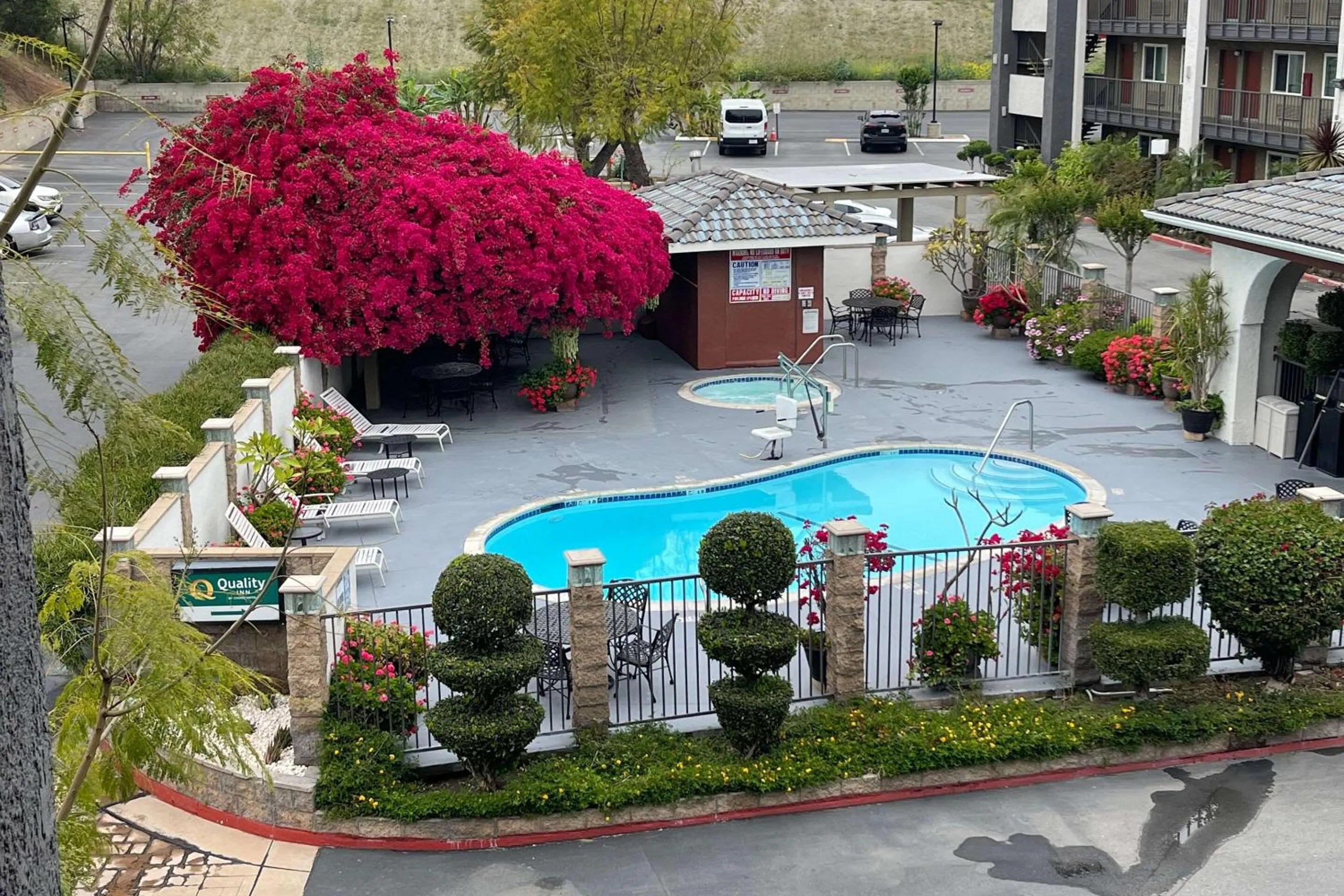 Swimming pool in Quality Inn Ontario Airport Convention Center