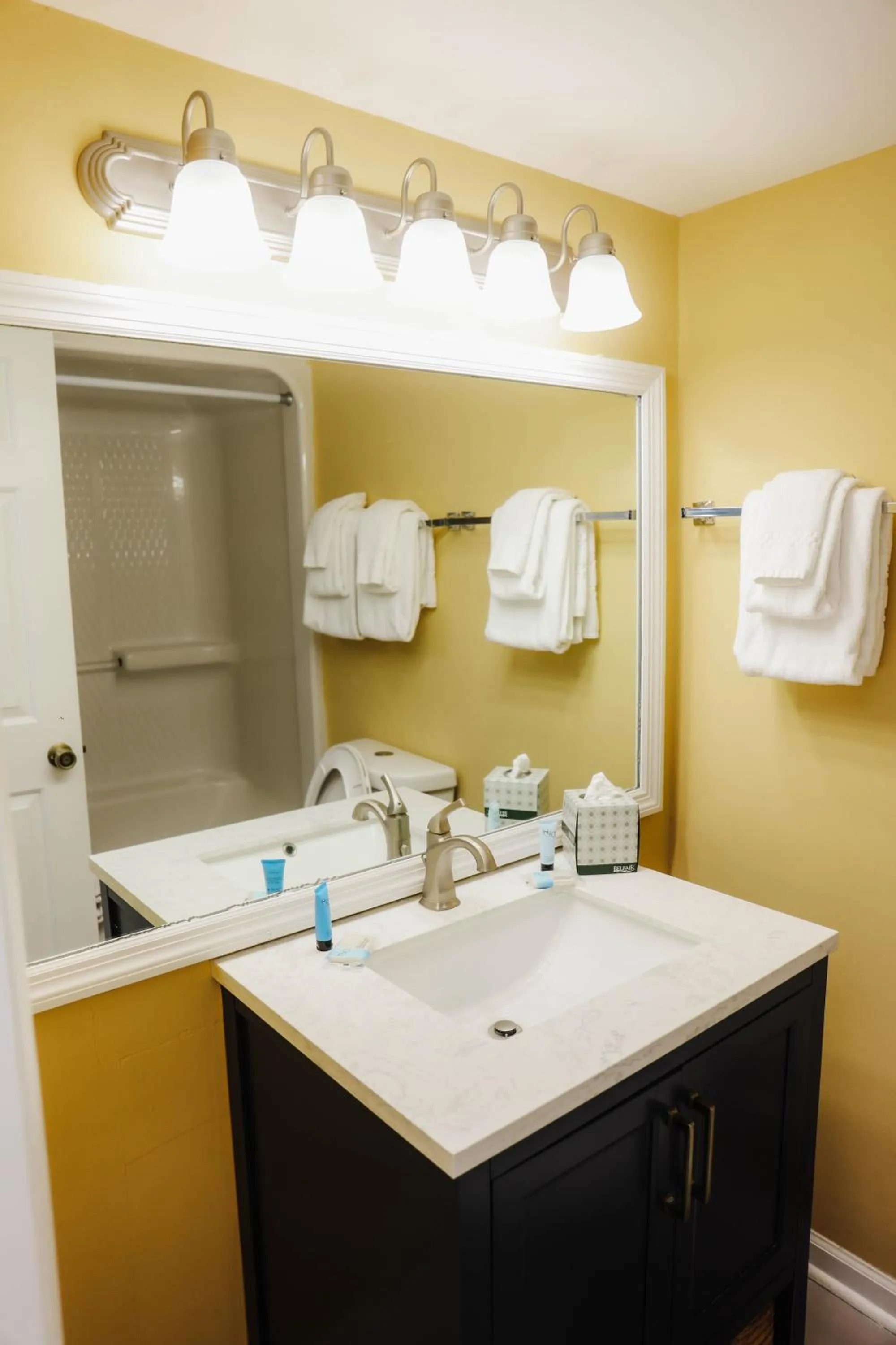 Bathroom in Ocean Club Resort Myrtle Beach a Ramada by Wyndham