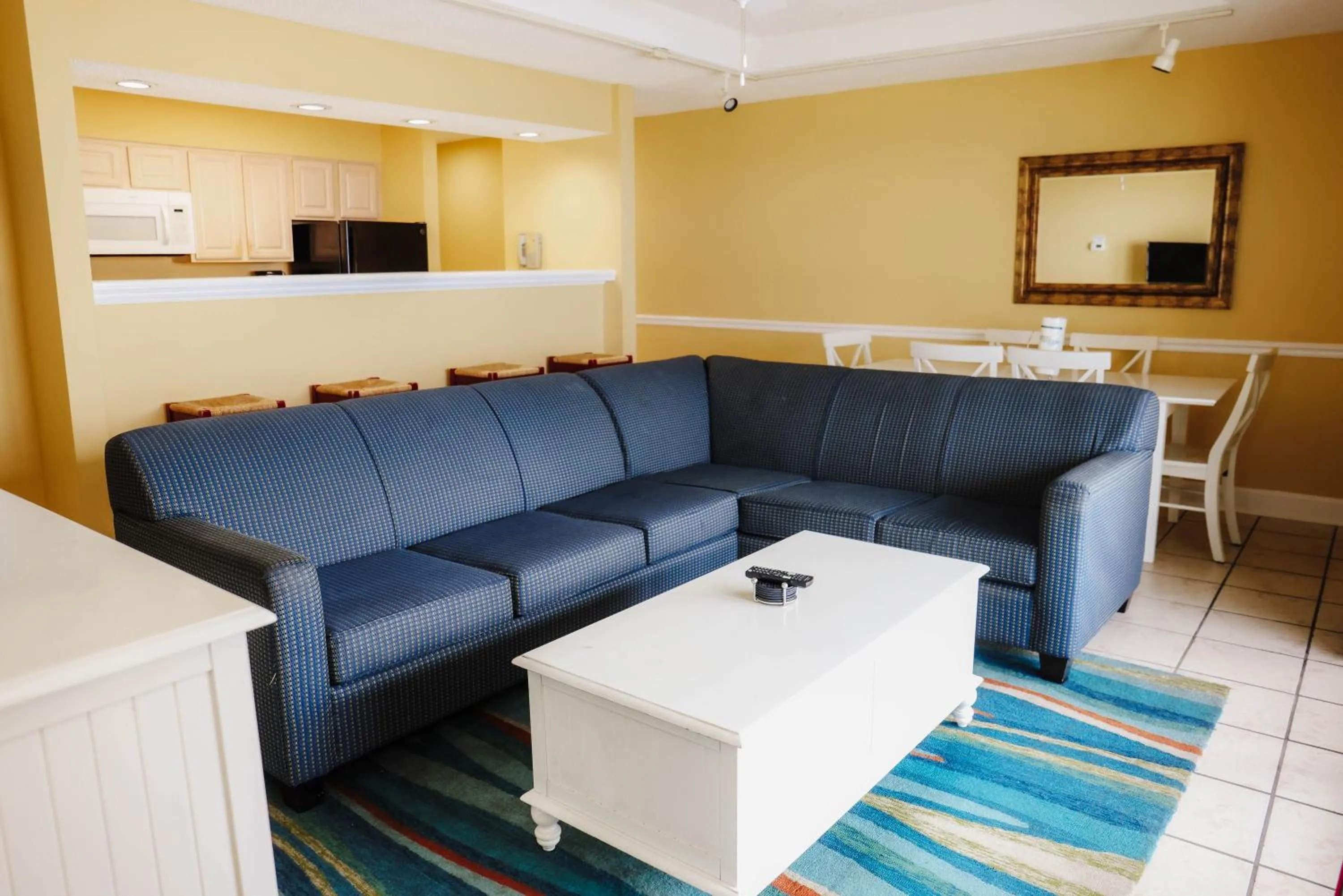 Living room in Ocean Club Resort Myrtle Beach a Ramada by Wyndham