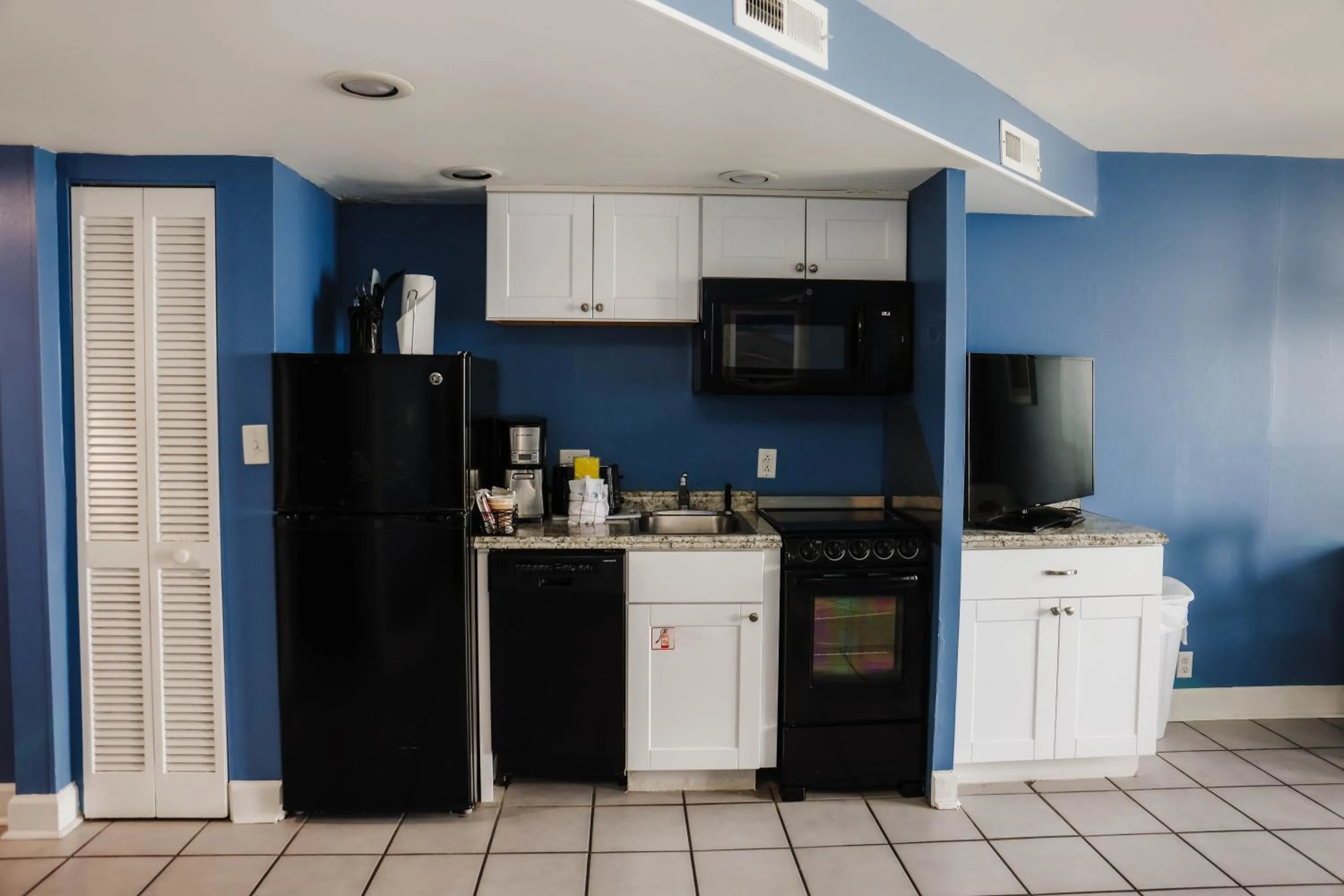 kitchen in Ocean Club Resort Myrtle Beach a Ramada by Wyndham