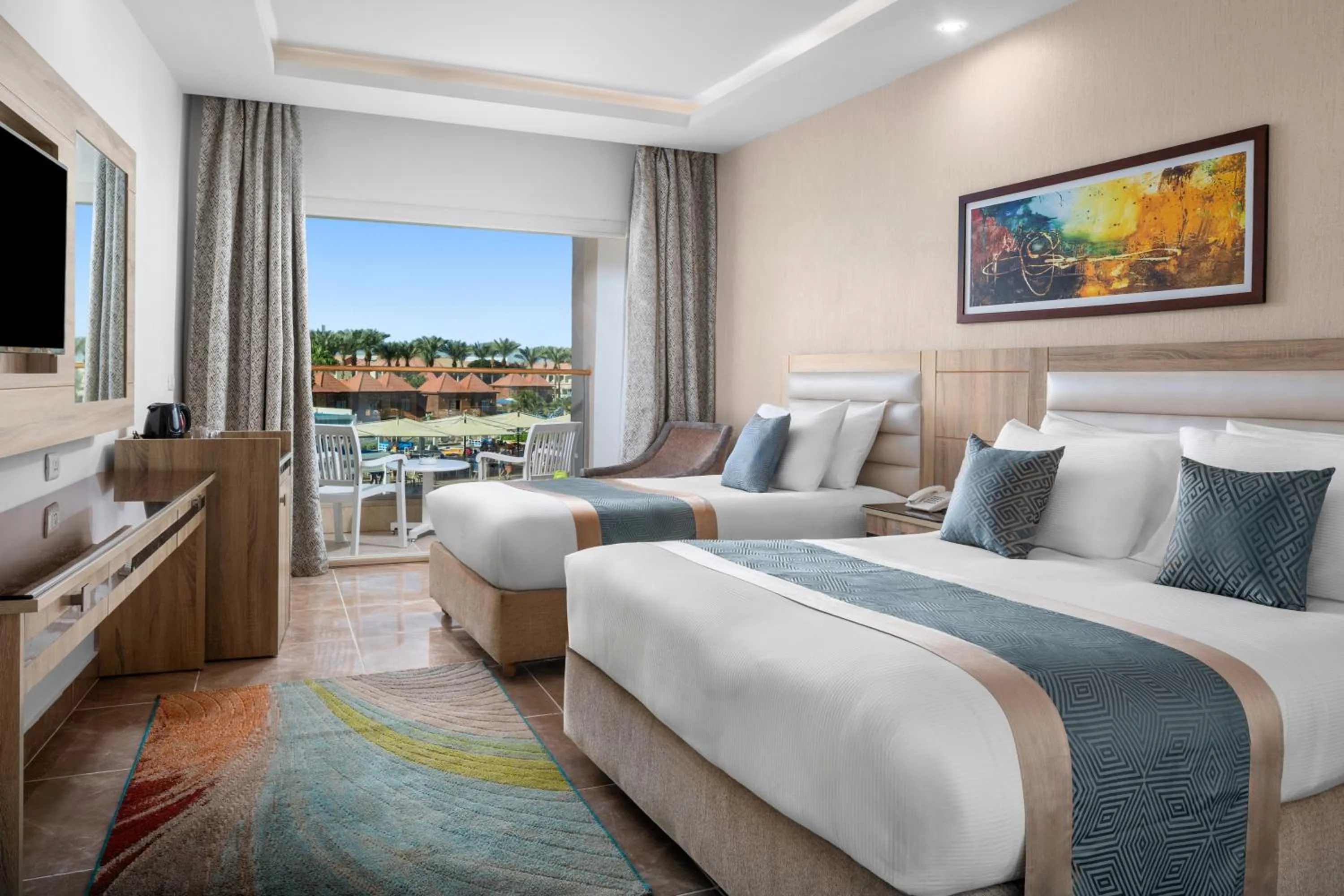 Bed in Pickalbatros Aqua Blu Sharm El Sheikh