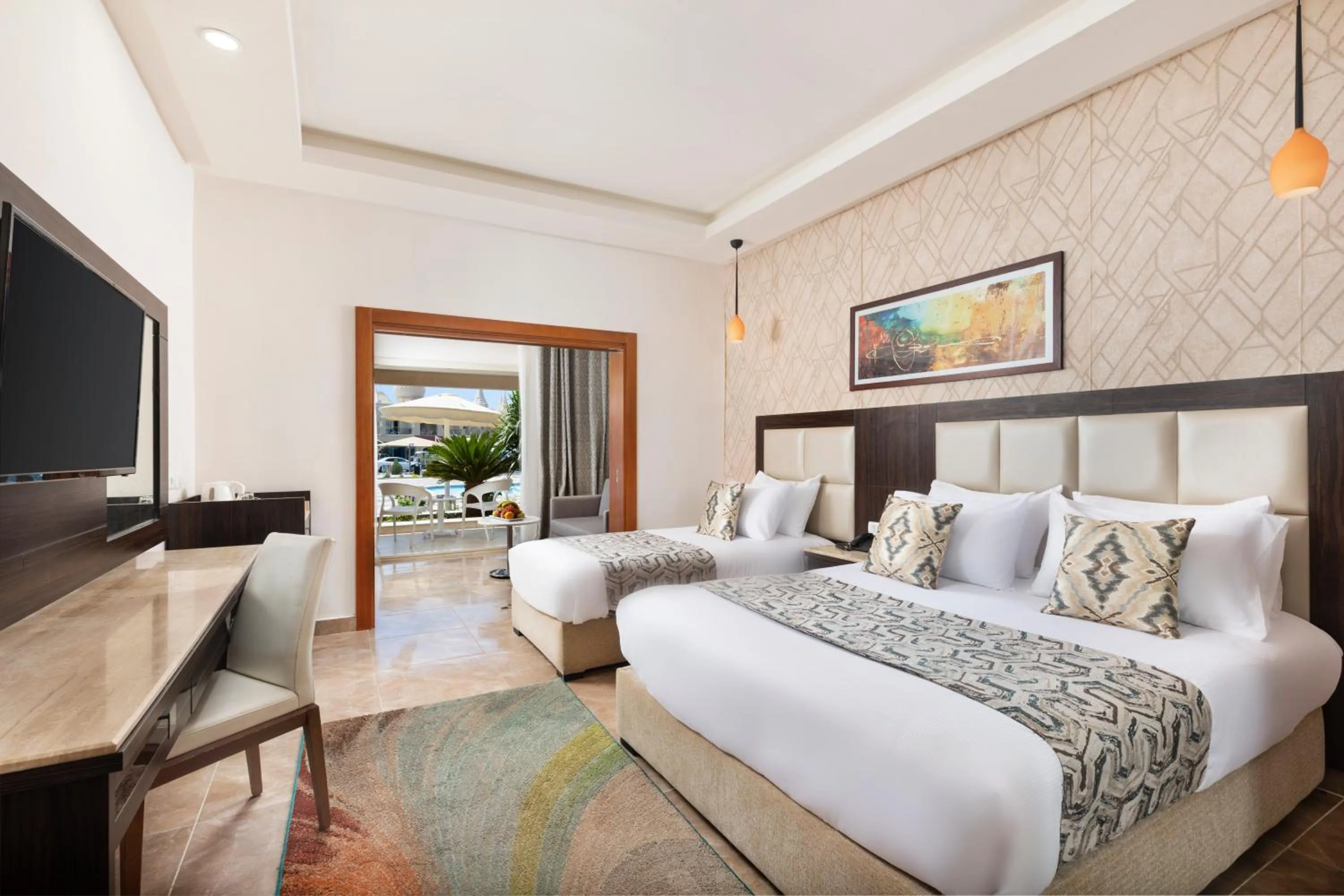 Bed in Pickalbatros Aqua Blu Sharm El Sheikh