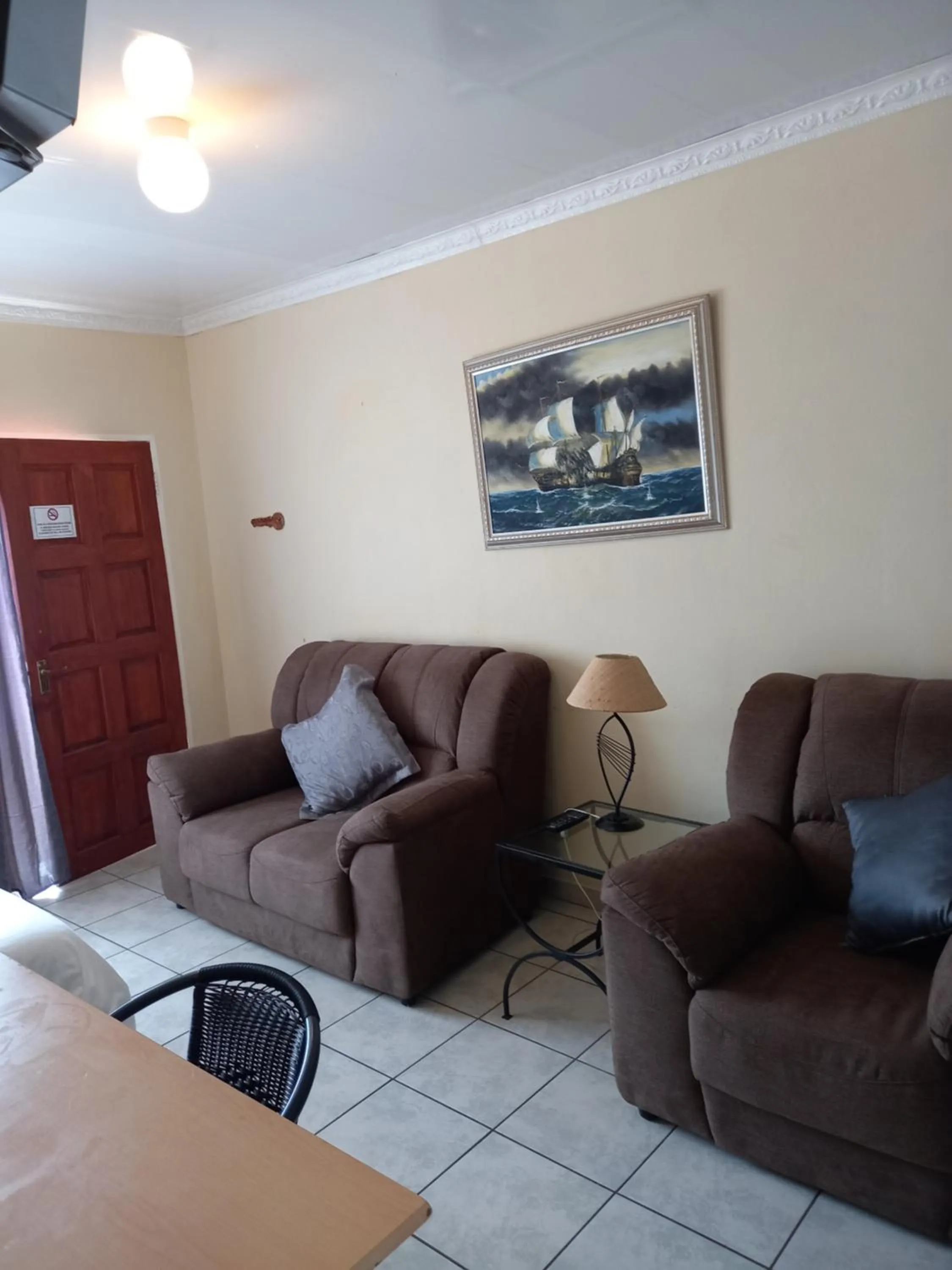 Seating area in Amberlight Self Catering Accommodation