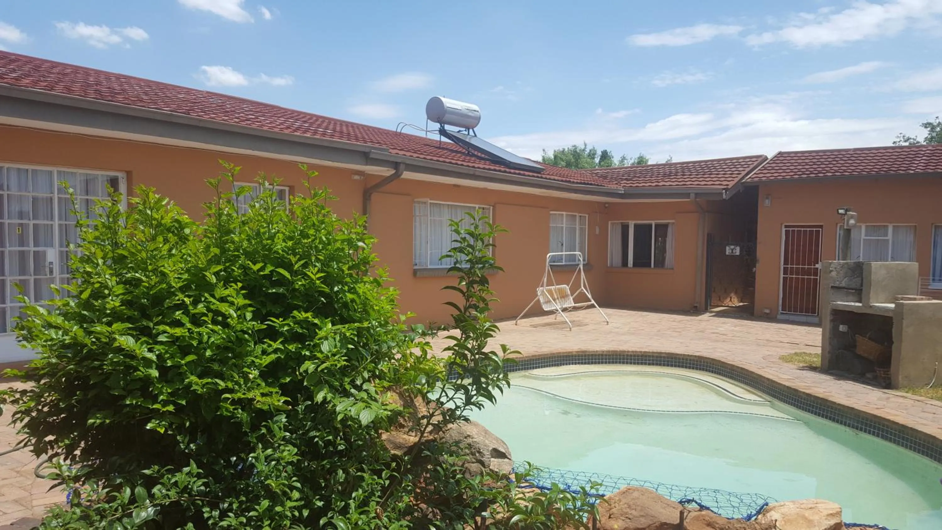 Pool view in Amberlight Self Catering Accommodation