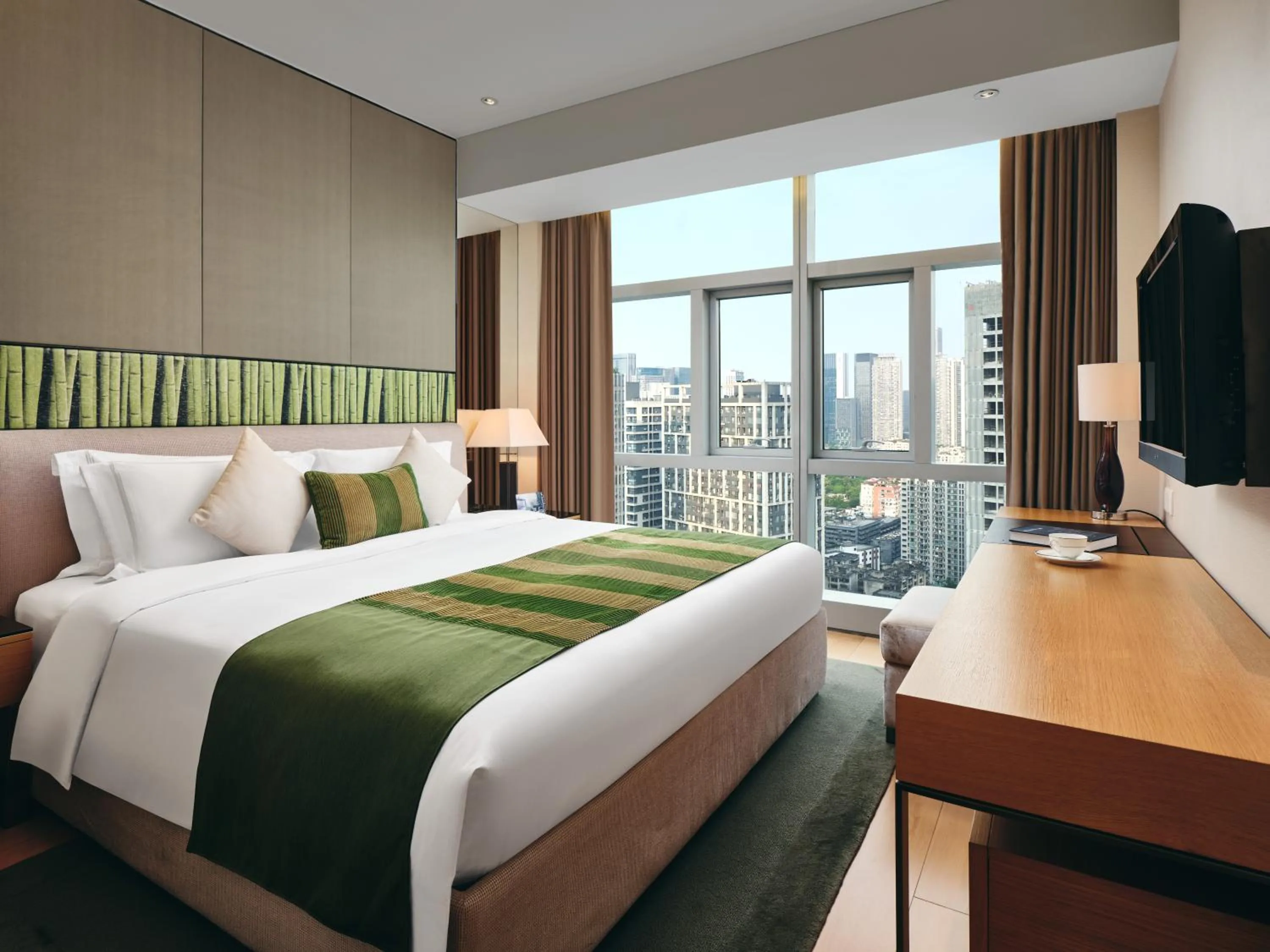 Photo of the whole room, Bed in Grand ParcVue Hotel Residence Chengdu