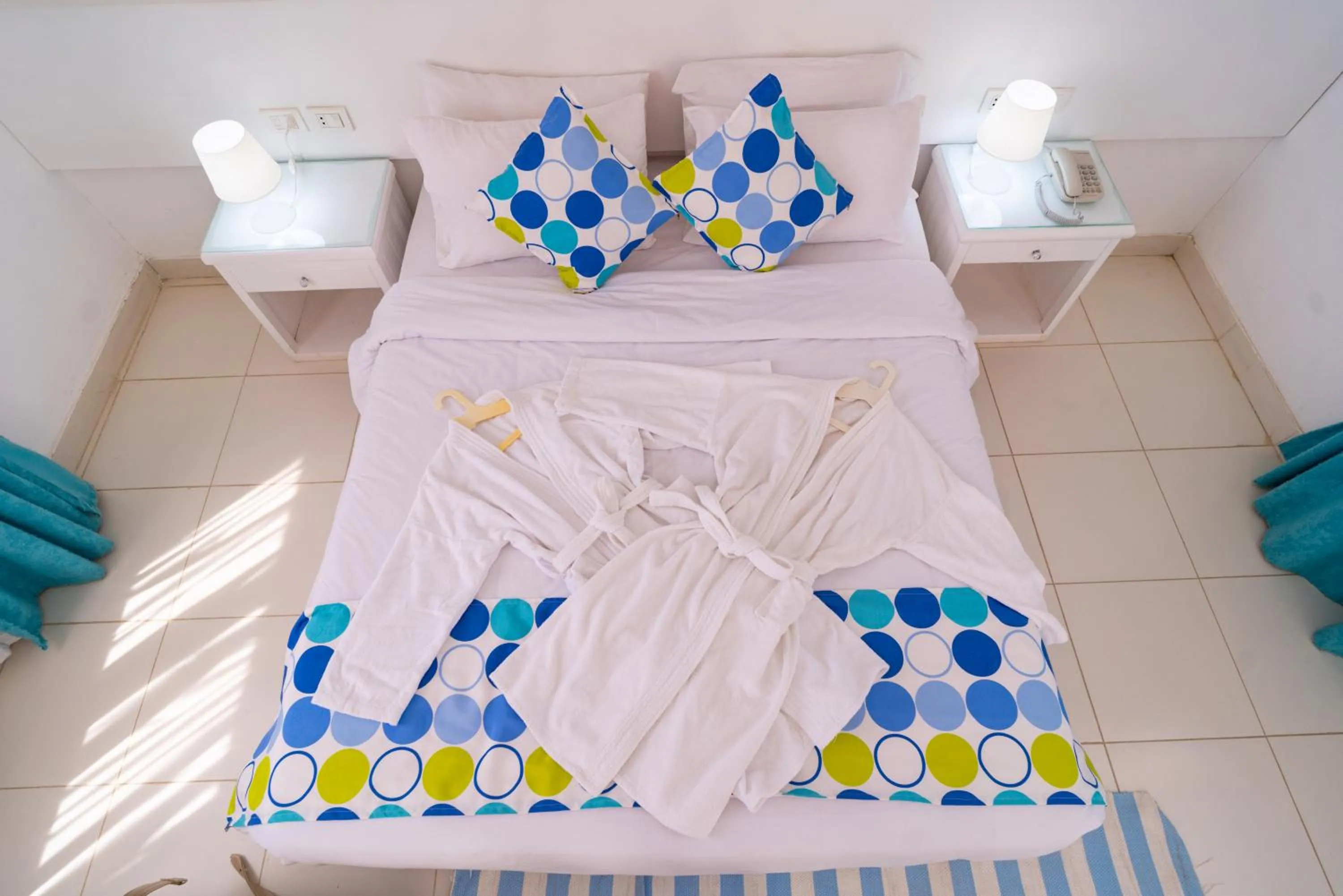 Bed in Lagoonie Lodge & Beach