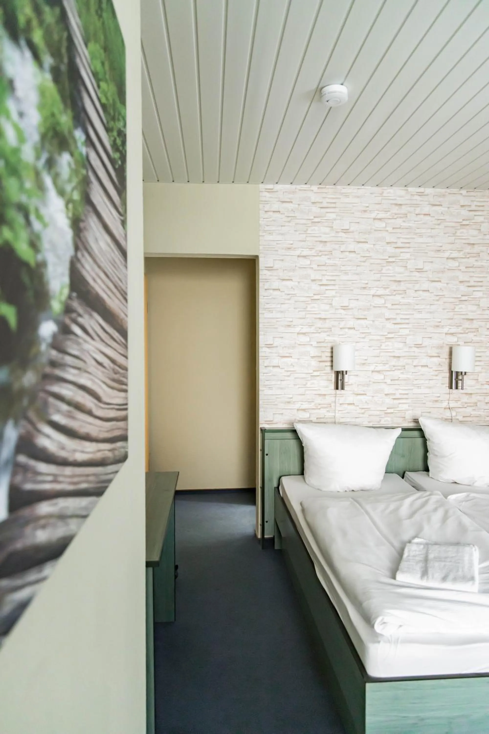 Bedroom, Bed in Gästehaus Chorin