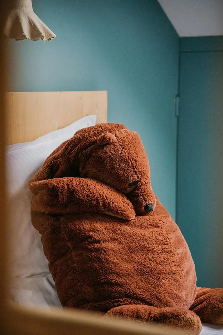 Decorative detail, Bed in Hotel Spa Azteca Barcelonnette