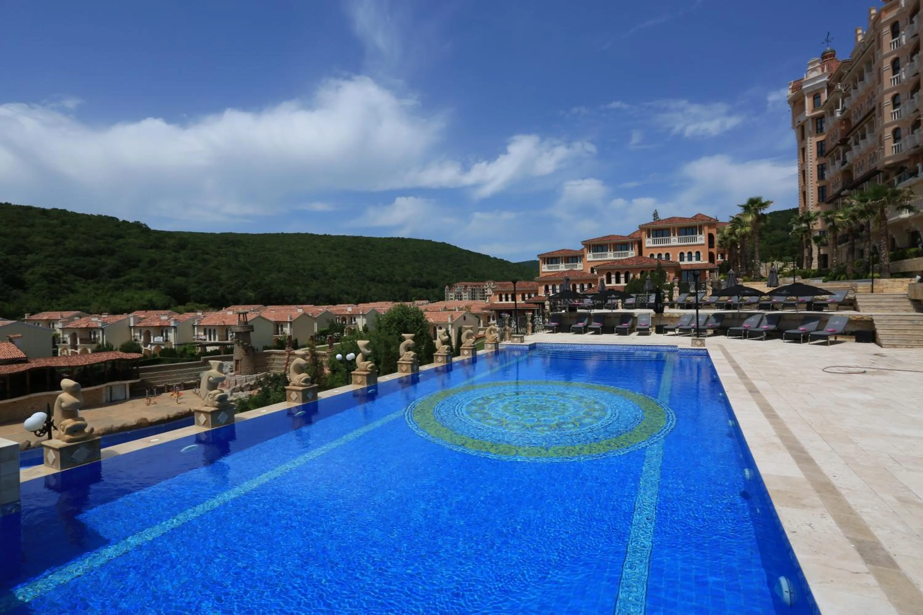 Pool view in Royal Castle Design & SPA
