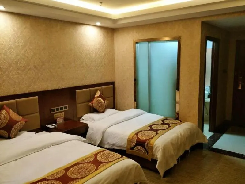 Bed in GreenTree Alliance Tacheng City Wenqin Road Zuoan Sunshine Hotel