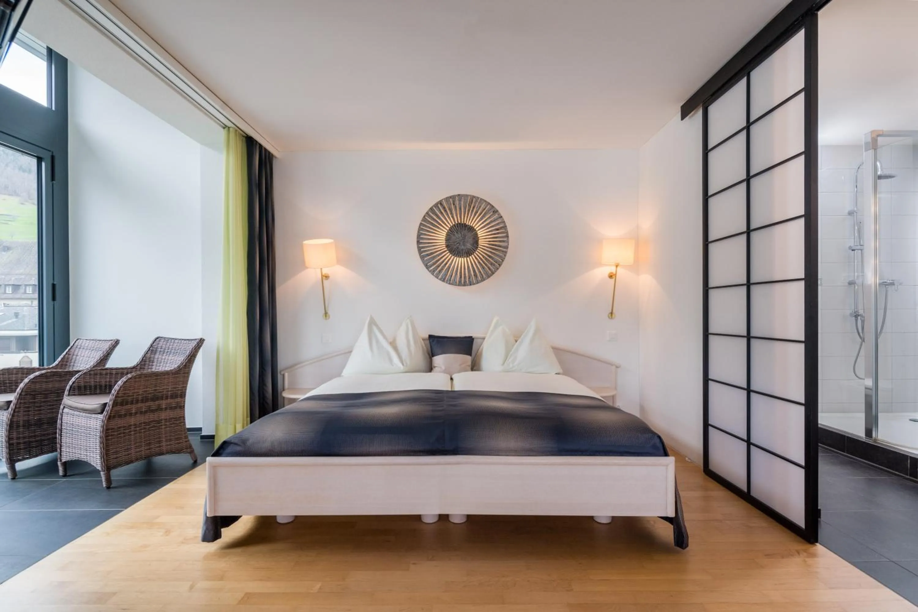 Bed in Seehotel Pilatus