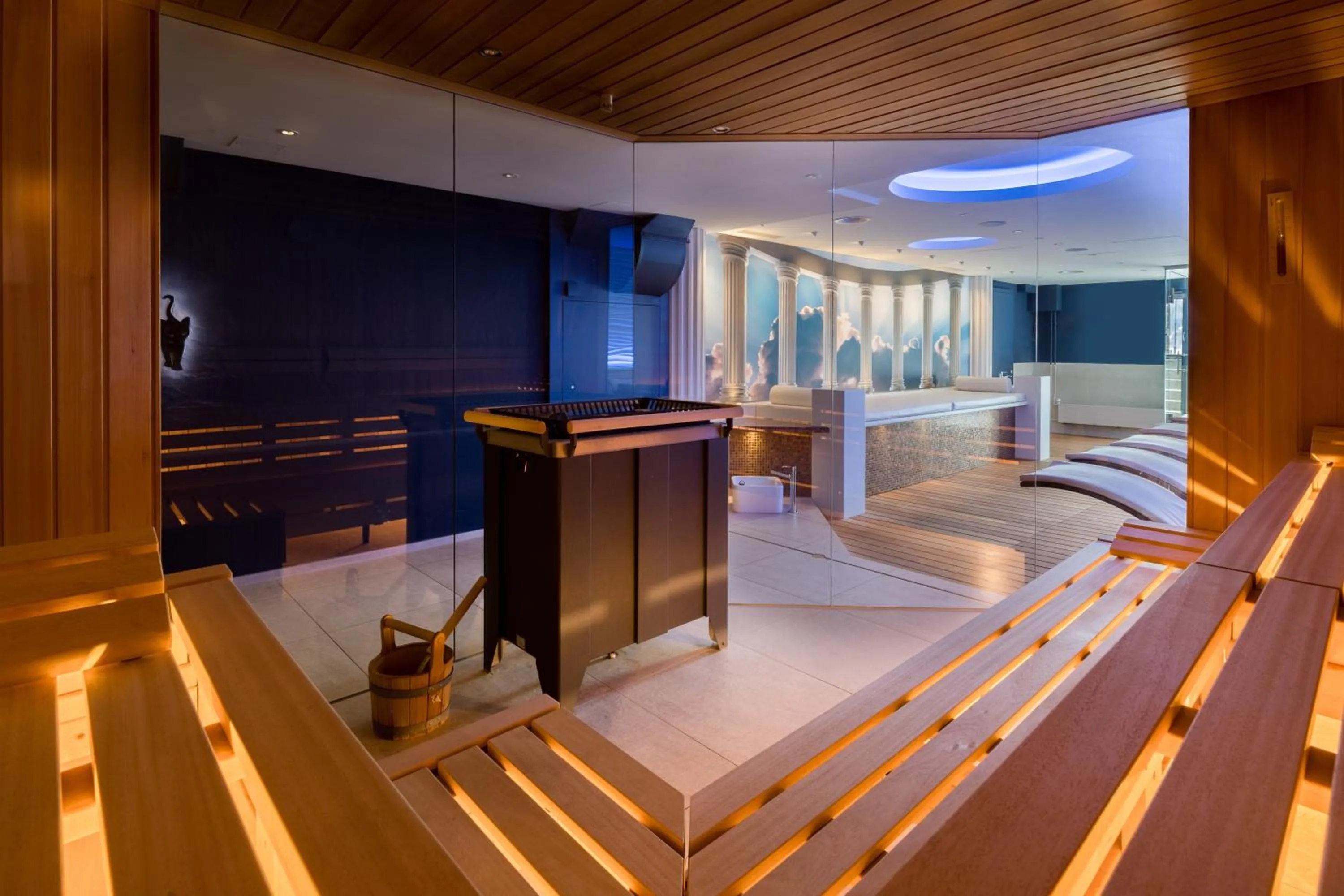 Sauna in Seehotel Pilatus
