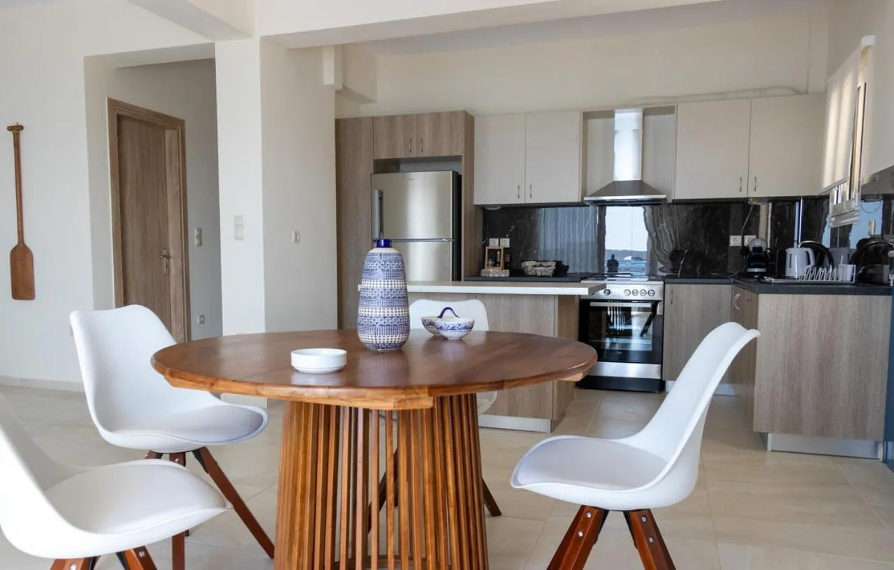 Kitchen or kitchenette in Grand Bleu Apartments & Villas