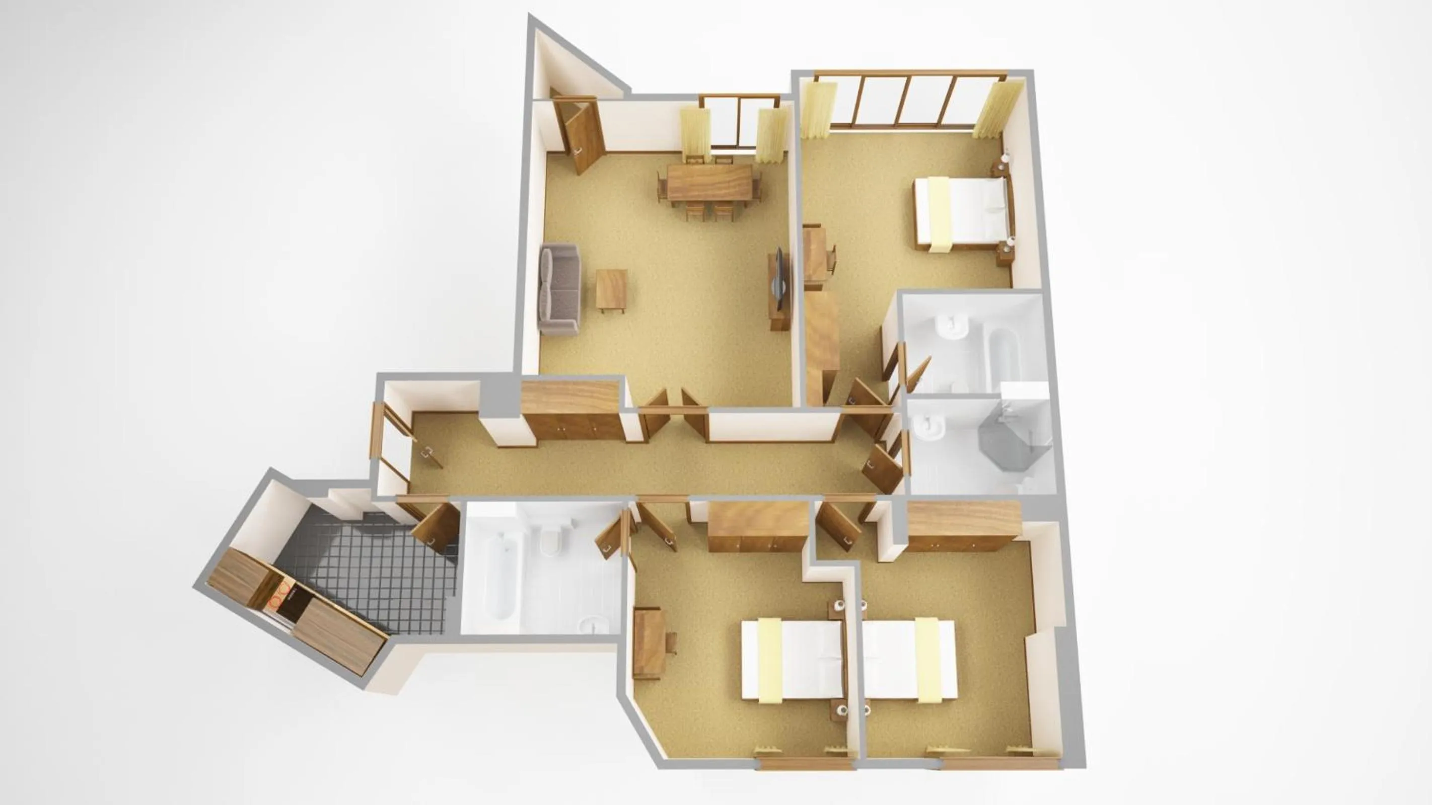 Floor plan in Sanctum Maida Vale