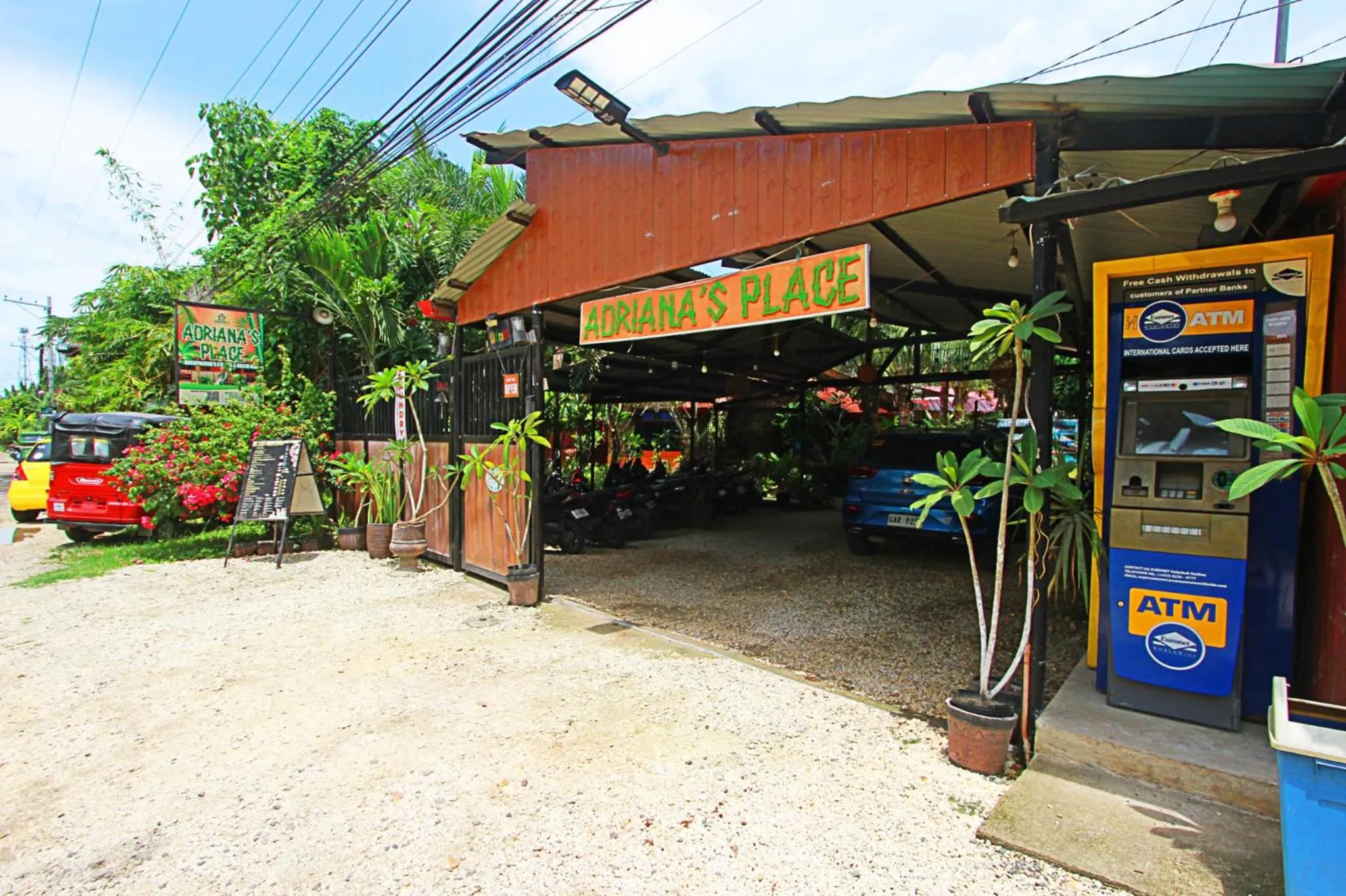 ATM in Adriana's Place Tropical Guesthouse