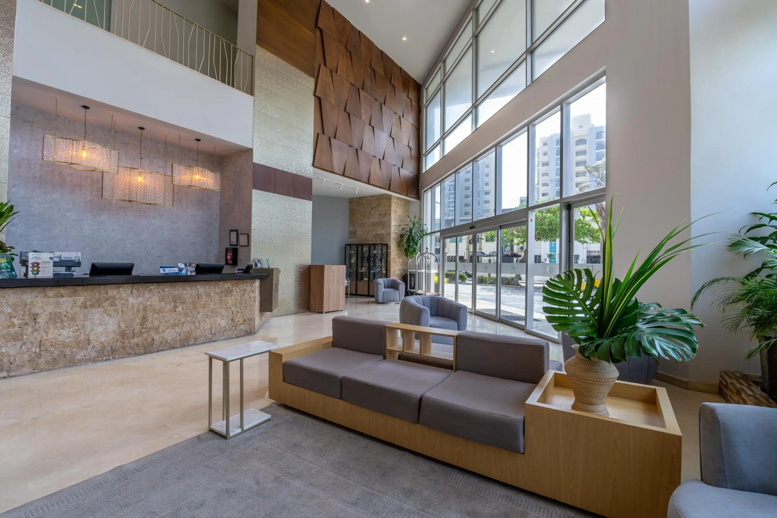 Lobby or reception in GHL Hotel Barranquilla