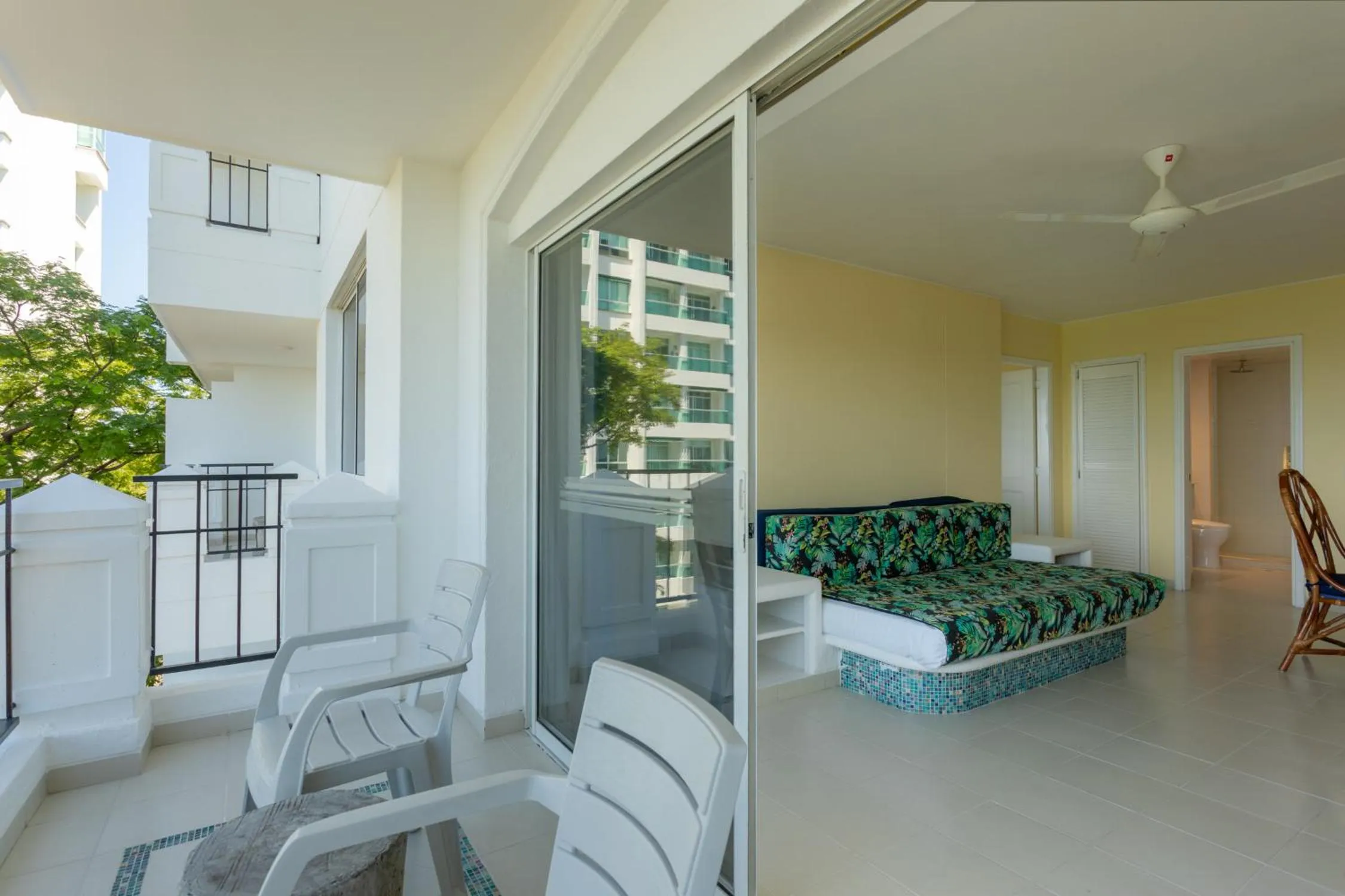 Balcony/Terrace, Bed in GHL Relax Hotel Costa Azul