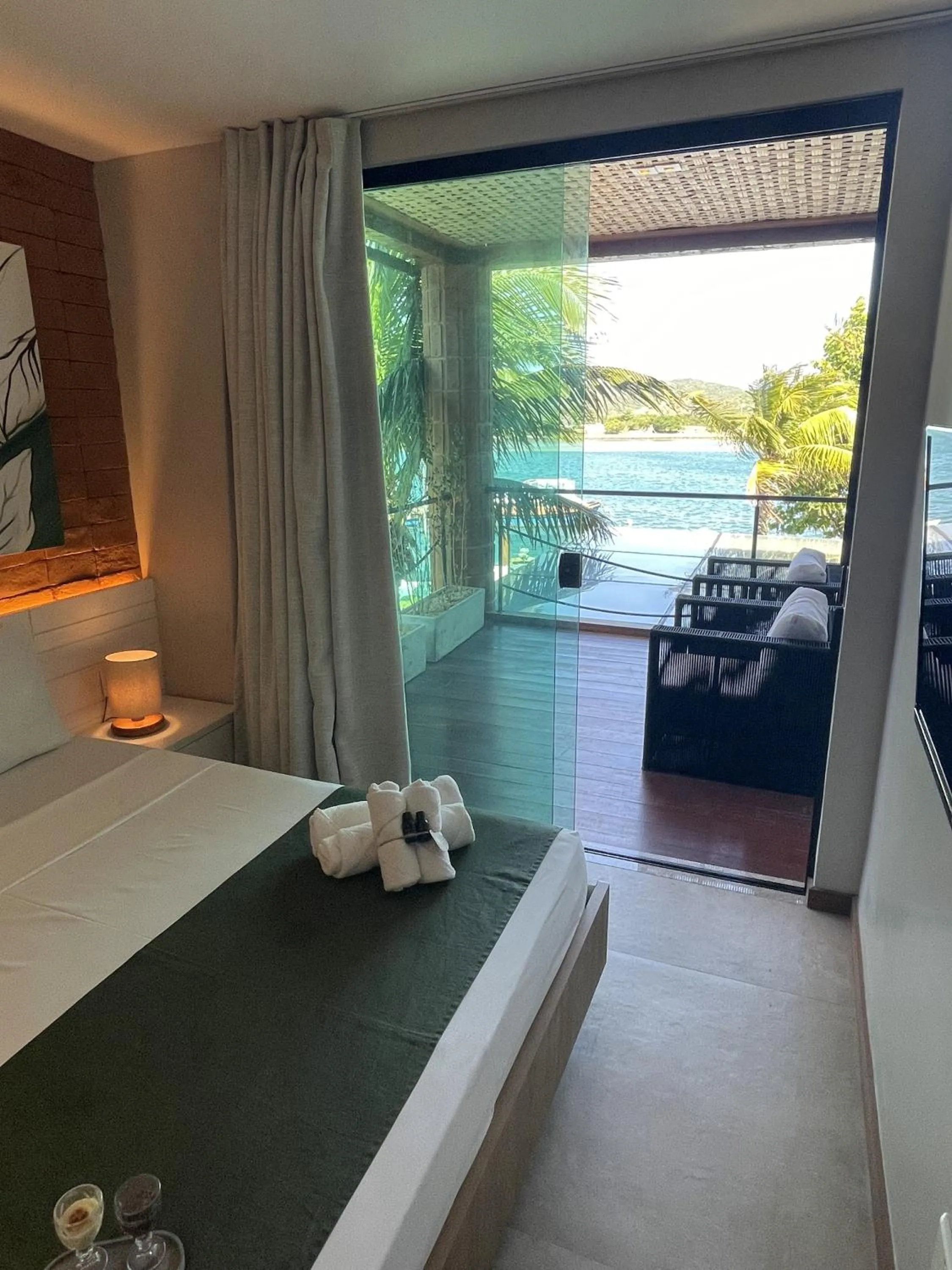 View (from property/room), Bed in Bravo Pousada Design