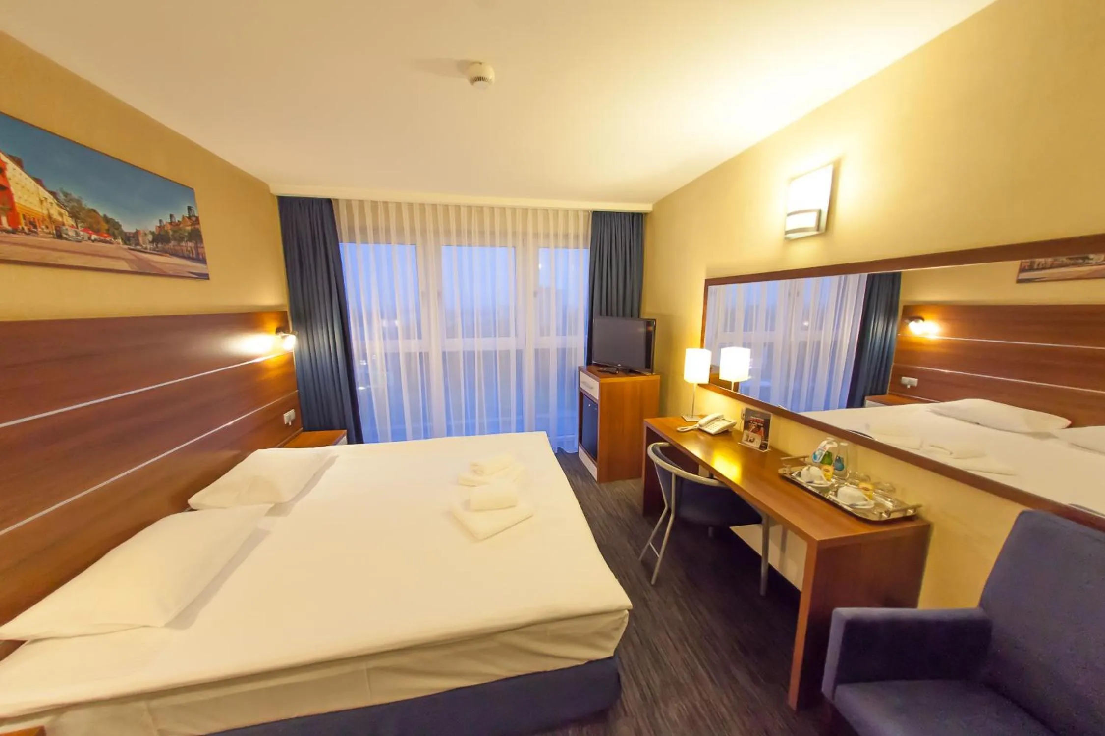 Bed in Hotel Tychy Prime