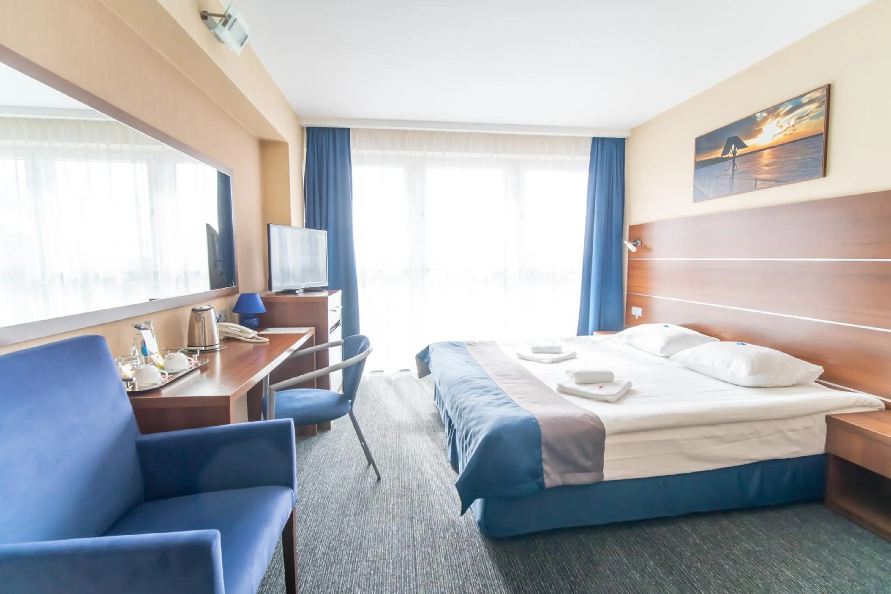 Photo of the whole room, Bed in Hotel Tychy Prime