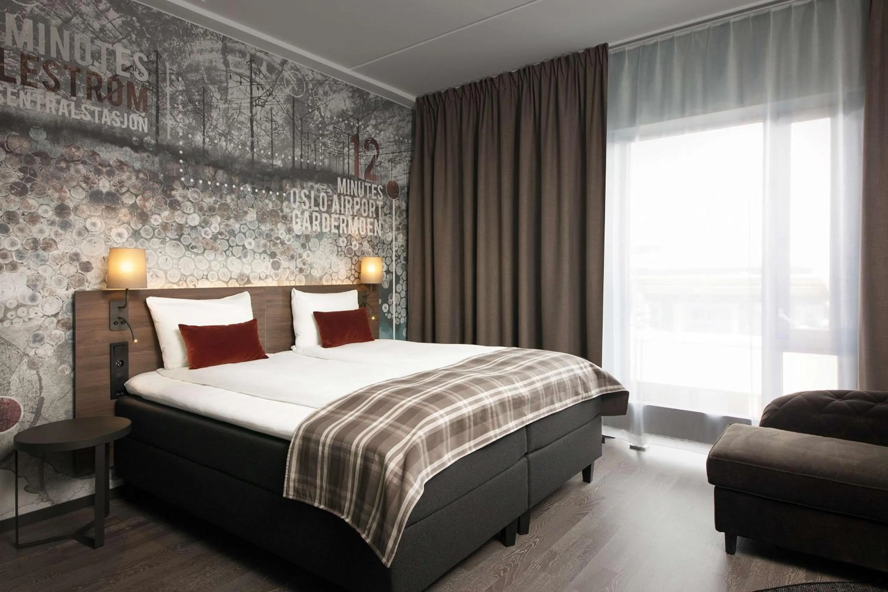 Bedroom, Bed in Scandic Lillestrøm