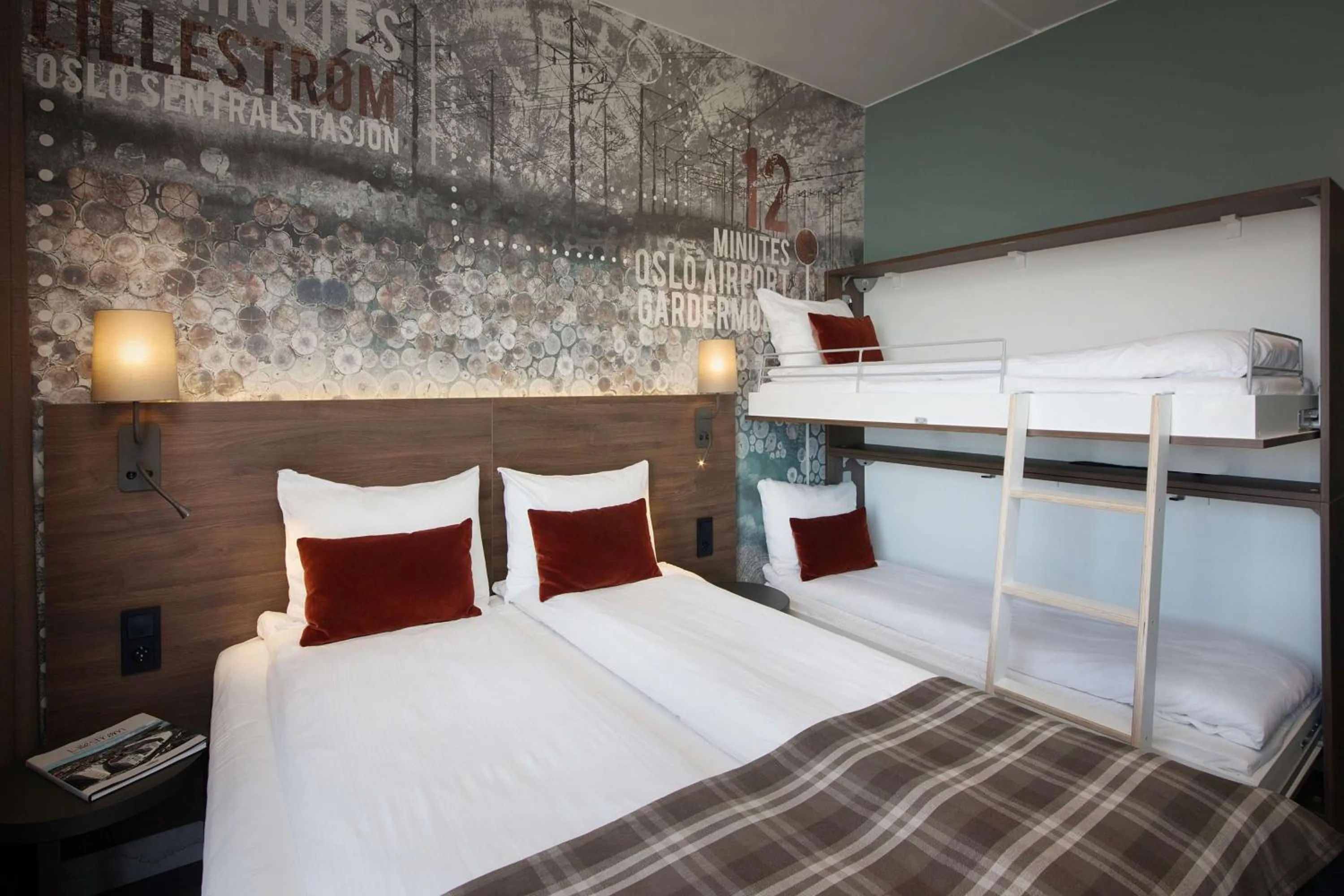 Photo of the whole room, Bed in Scandic Lillestrøm