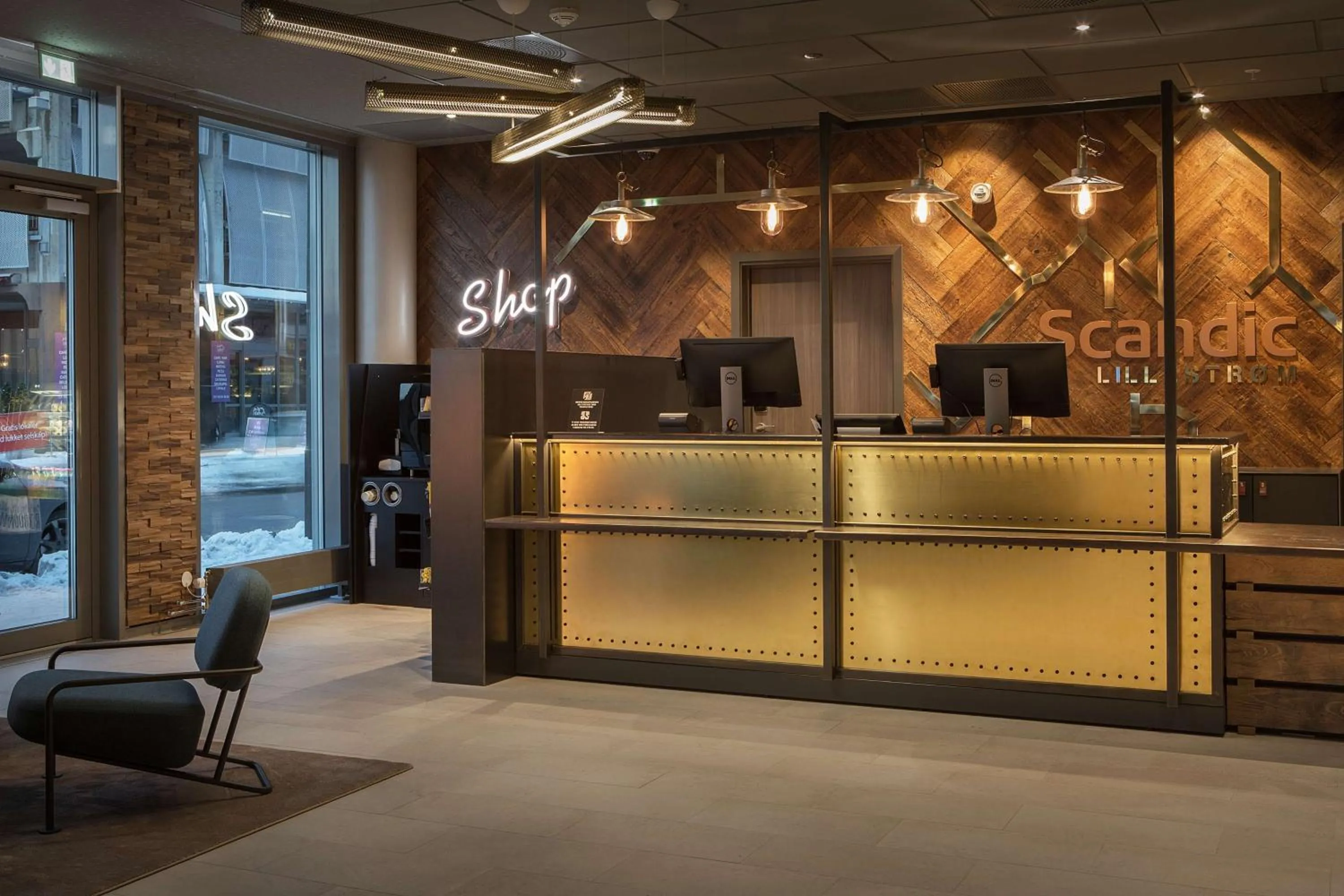 Lobby or reception in Scandic Lillestrøm